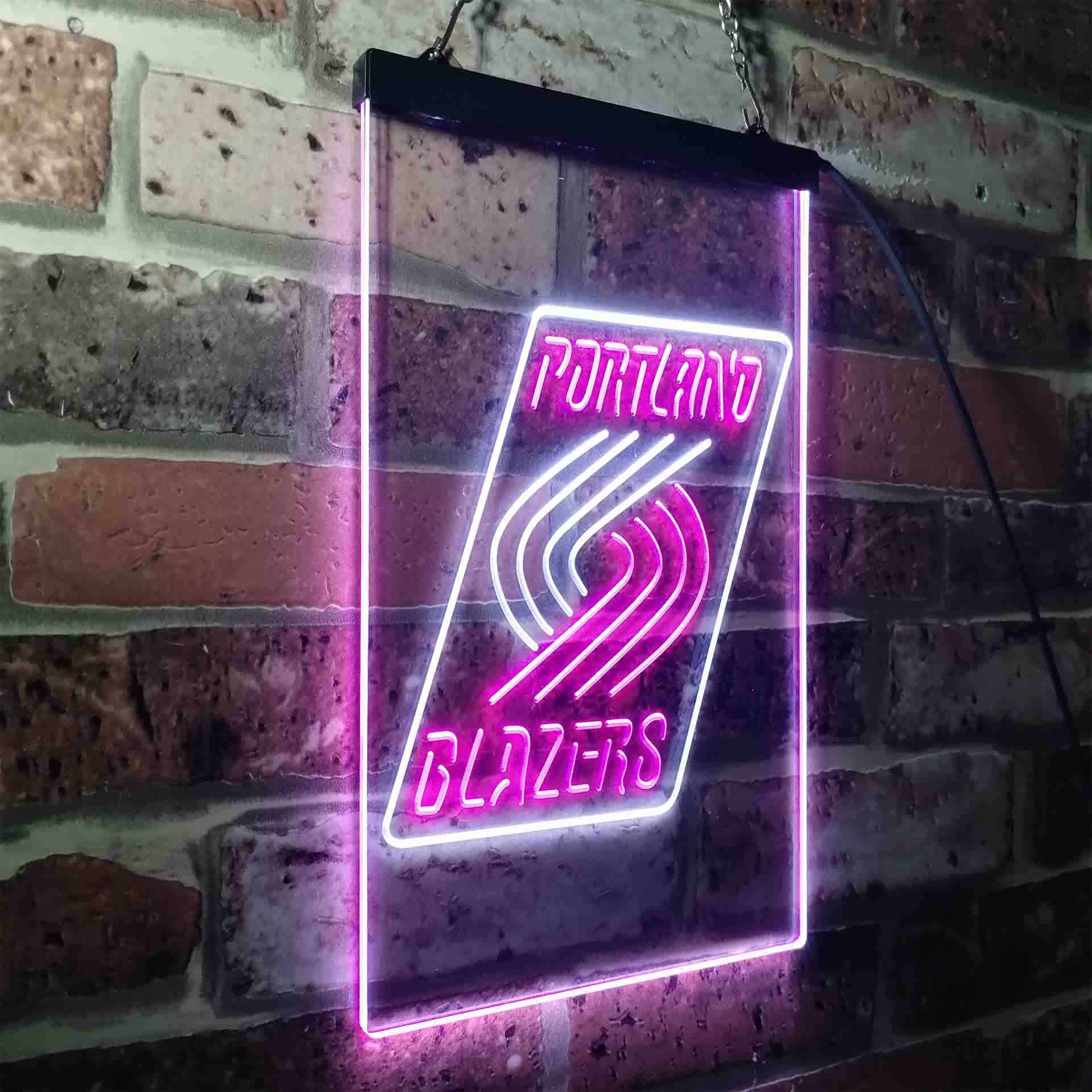 Portland Trail Blazers Baseketball Neon-Like LED Sign - Image 14