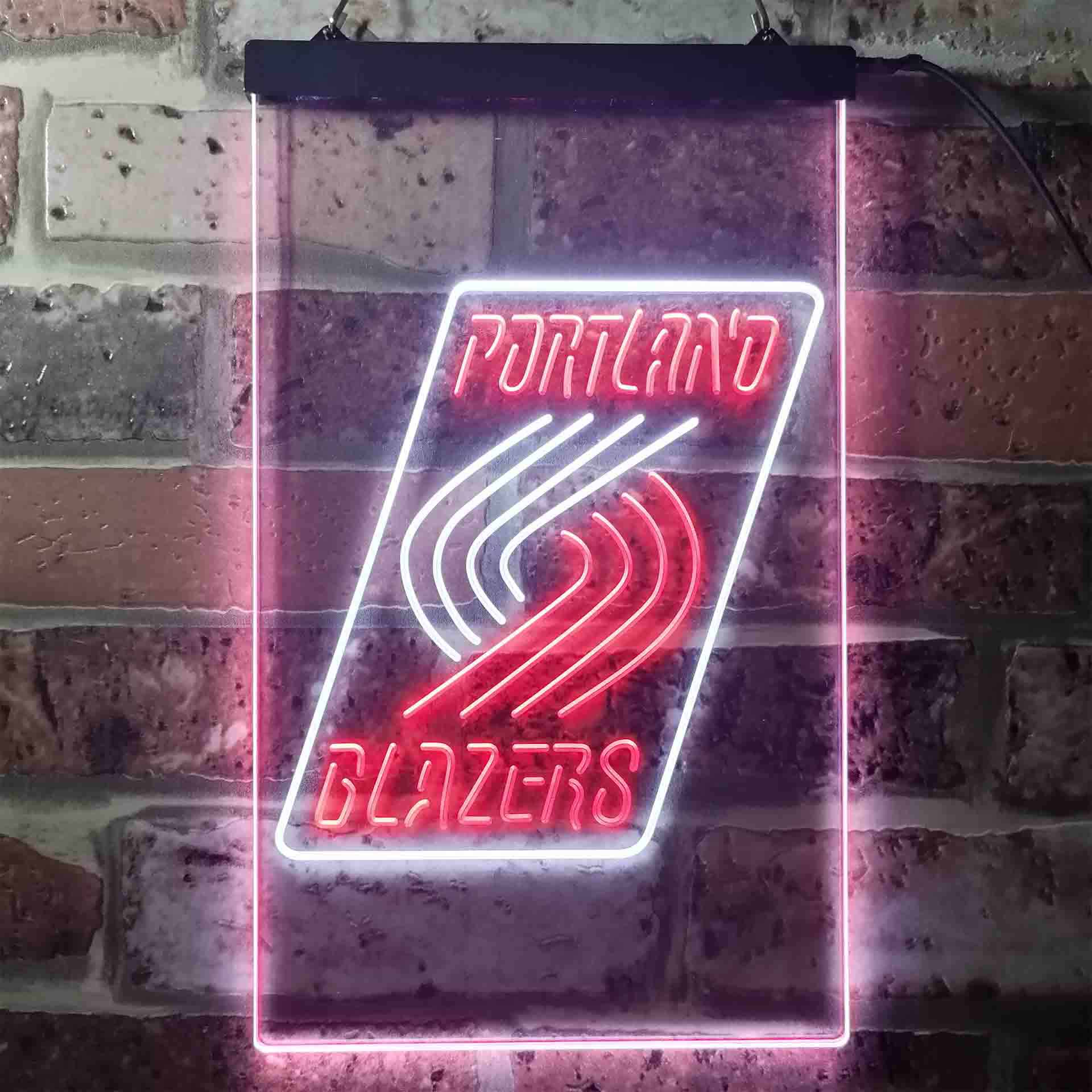 Portland Trail Blazers Baseketball Neon-Like LED Sign - Image 4