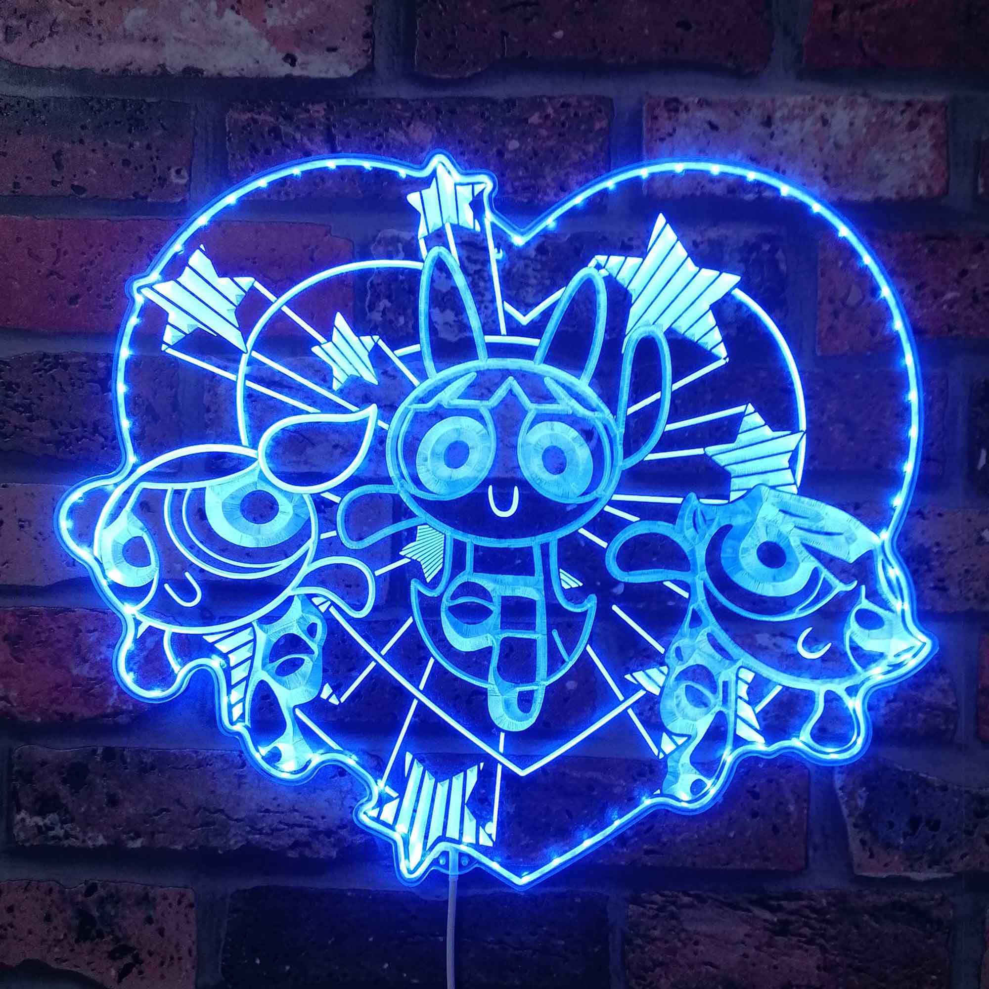 Powerpuff Girls Neon LED Sign with Dynamic RGB Colors - Image 4