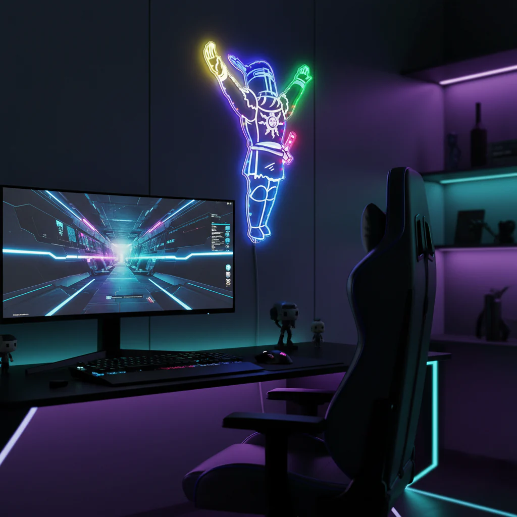 Dark Souls Elden Ring Praise the Sun Neon LED Sign with Dynamic RGB Colors - Image 8