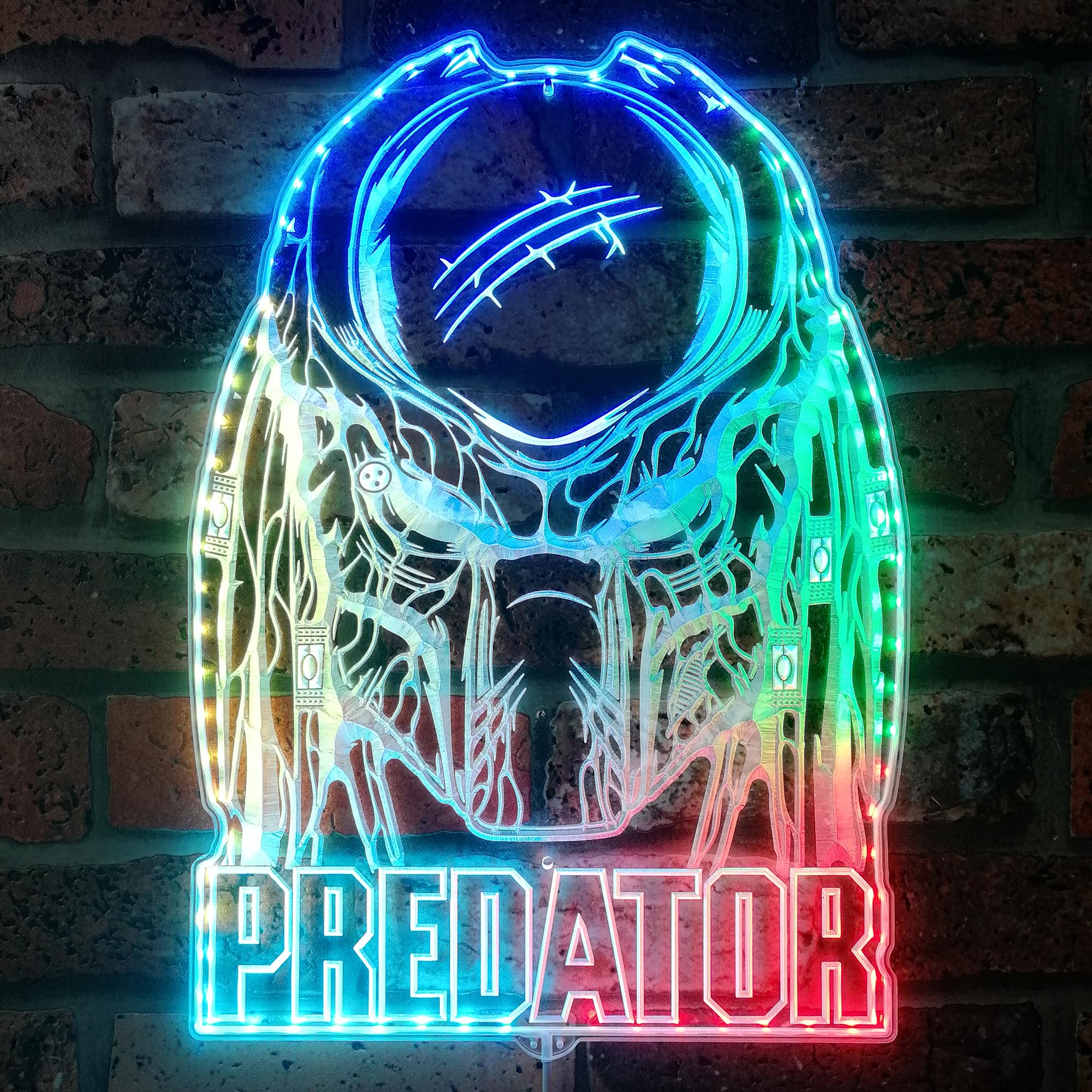 Predator Neon LED Sign with Dynamic RGB Colors - Image 2