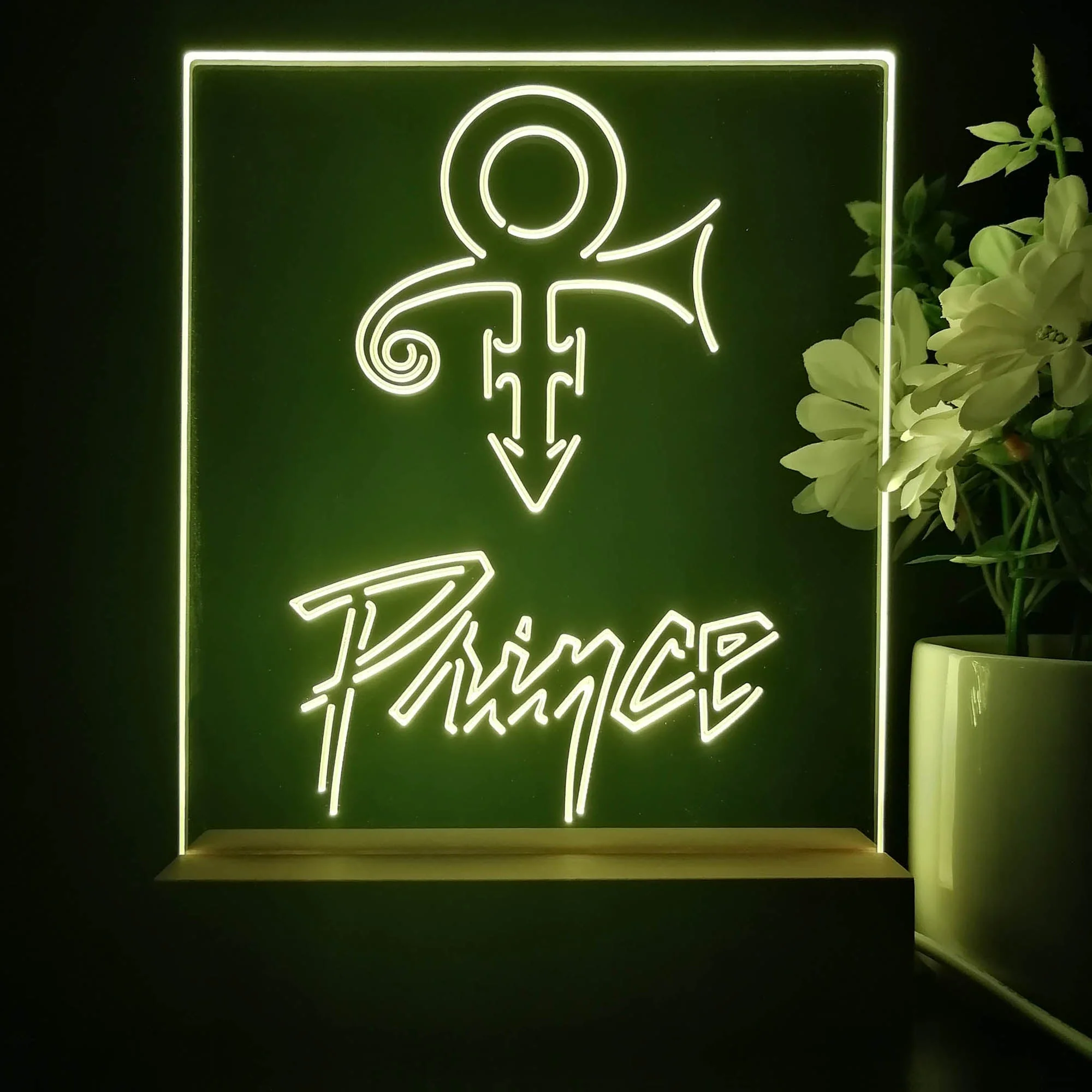 Prince Symbol Music 3D Illusion Night Light Desk Lamp - Image 4