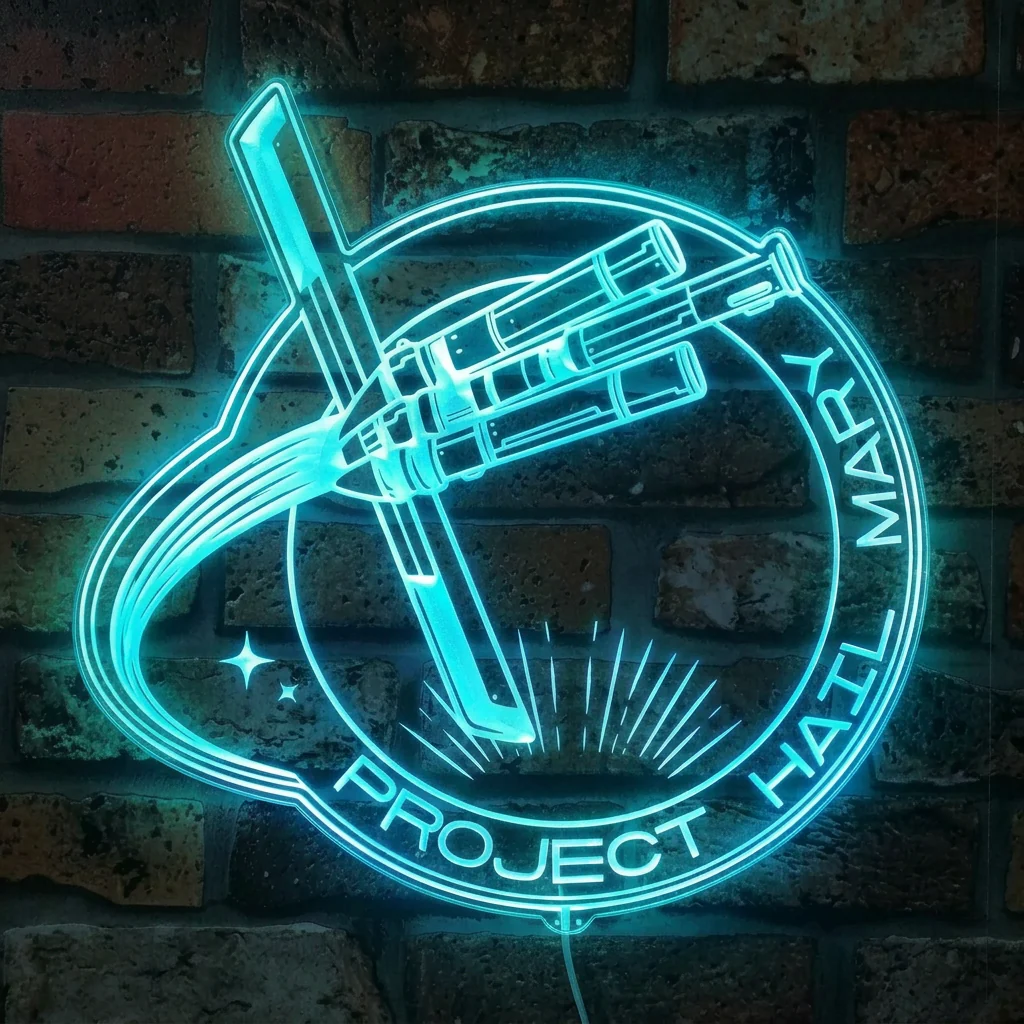 Project Hail Mary Neon LED Sign with Dynamic RGB Colors - Image 2