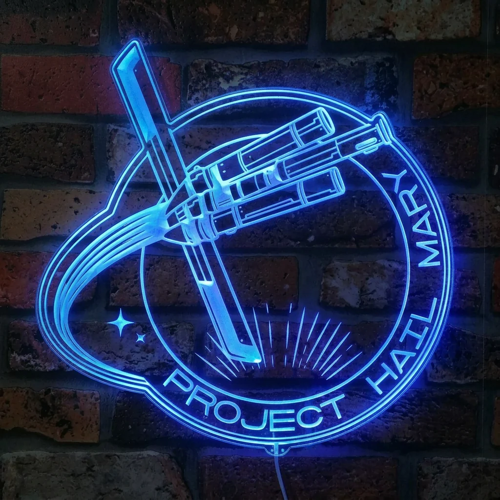 Project Hail Mary Neon LED Sign with Dynamic RGB Colors - Image 4