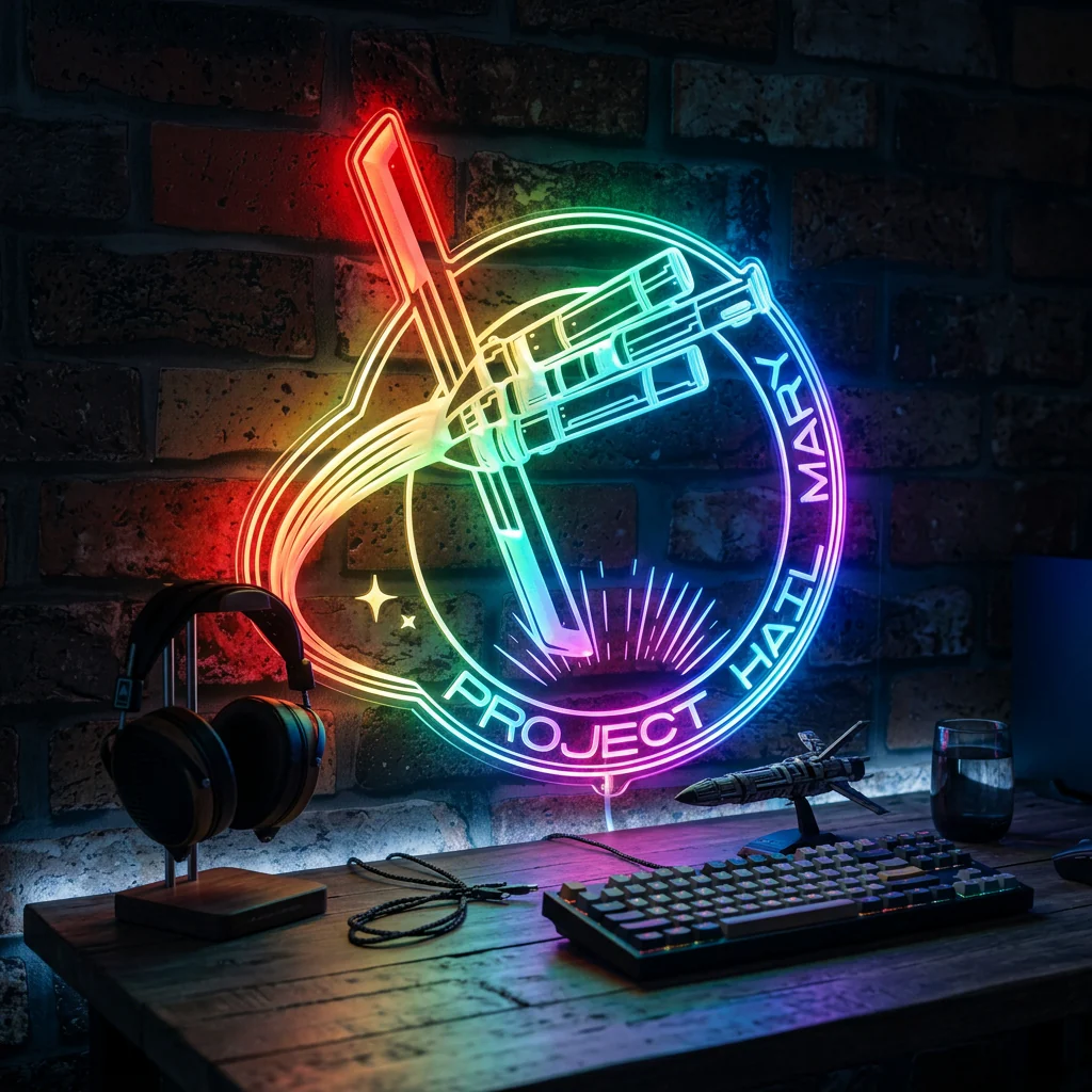 Project Hail Mary Neon LED Sign with Dynamic RGB Colors - Image 7