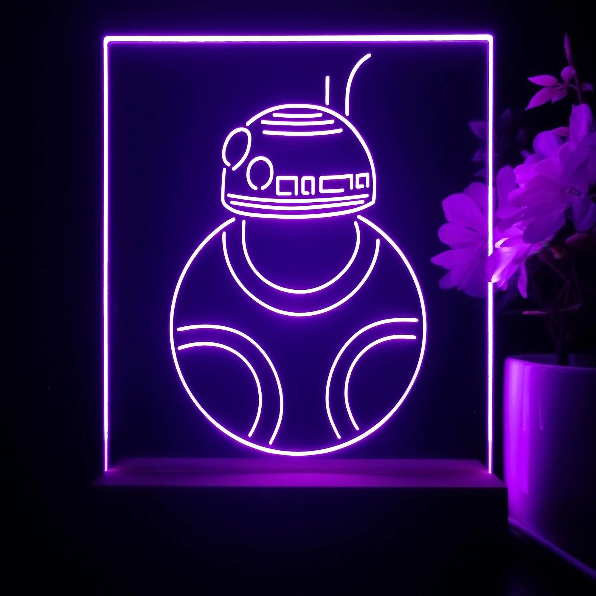 R2-C2 Robot Star Wars 3D Illusion Night Light Desk Lamp - Image 3