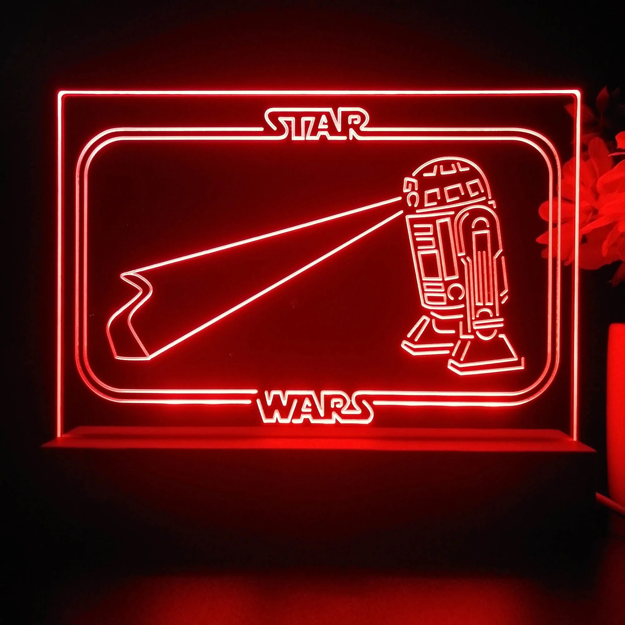 R2C2 Stars Wars Room 3D Illusion Night Light Desk Lamp - Image 4
