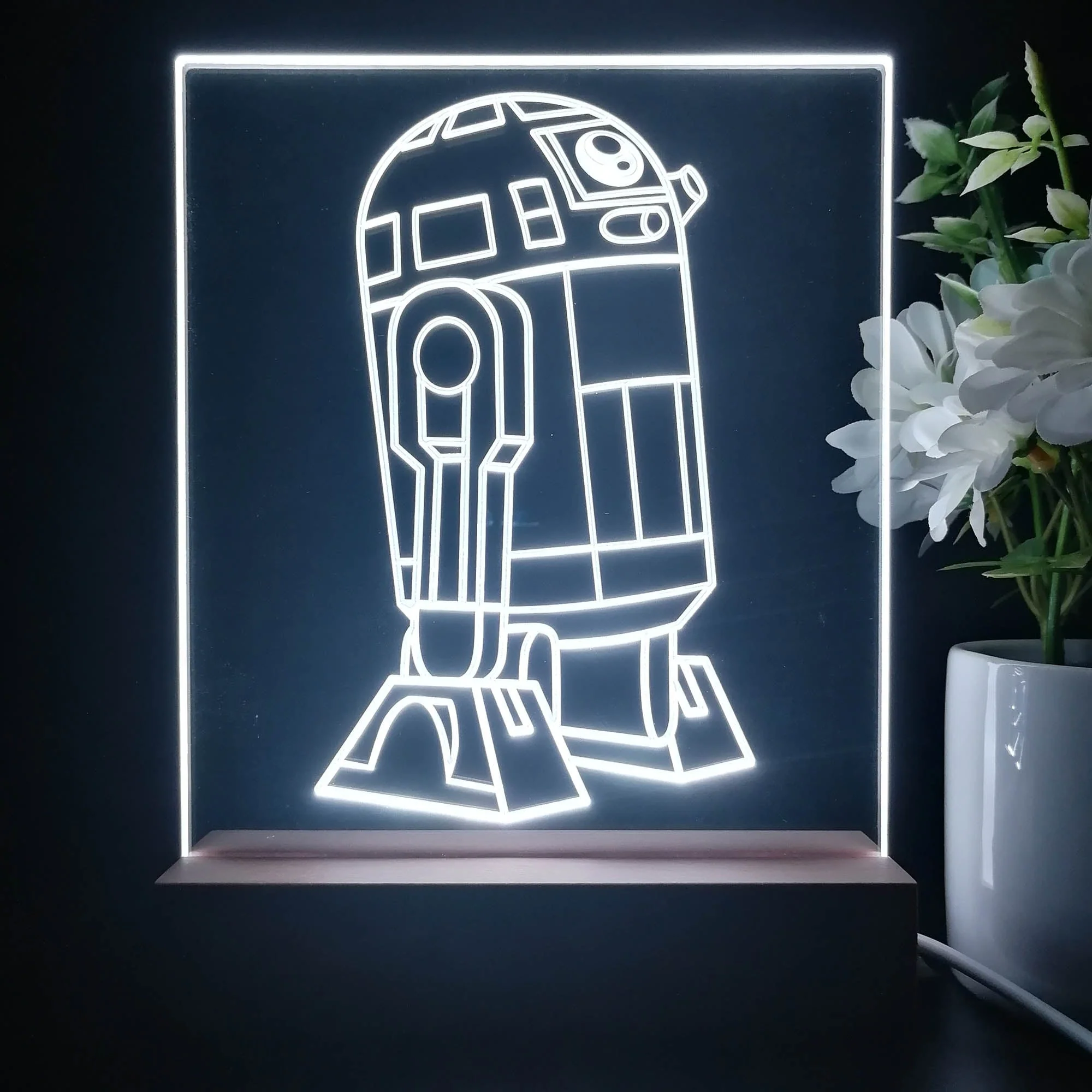 R2D2 Star Wars Game Room LED Sign Lamp Display - Image 4