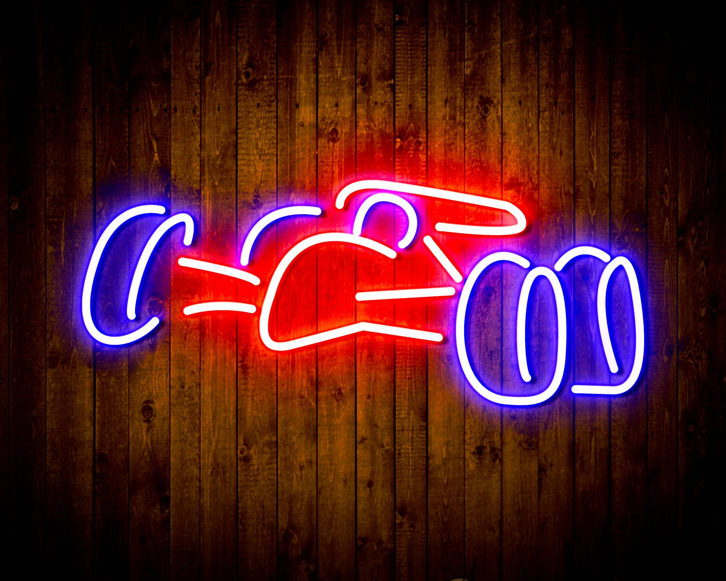 Race Car for Budweiser Handmade Neon Flex LED Sign - Image 2