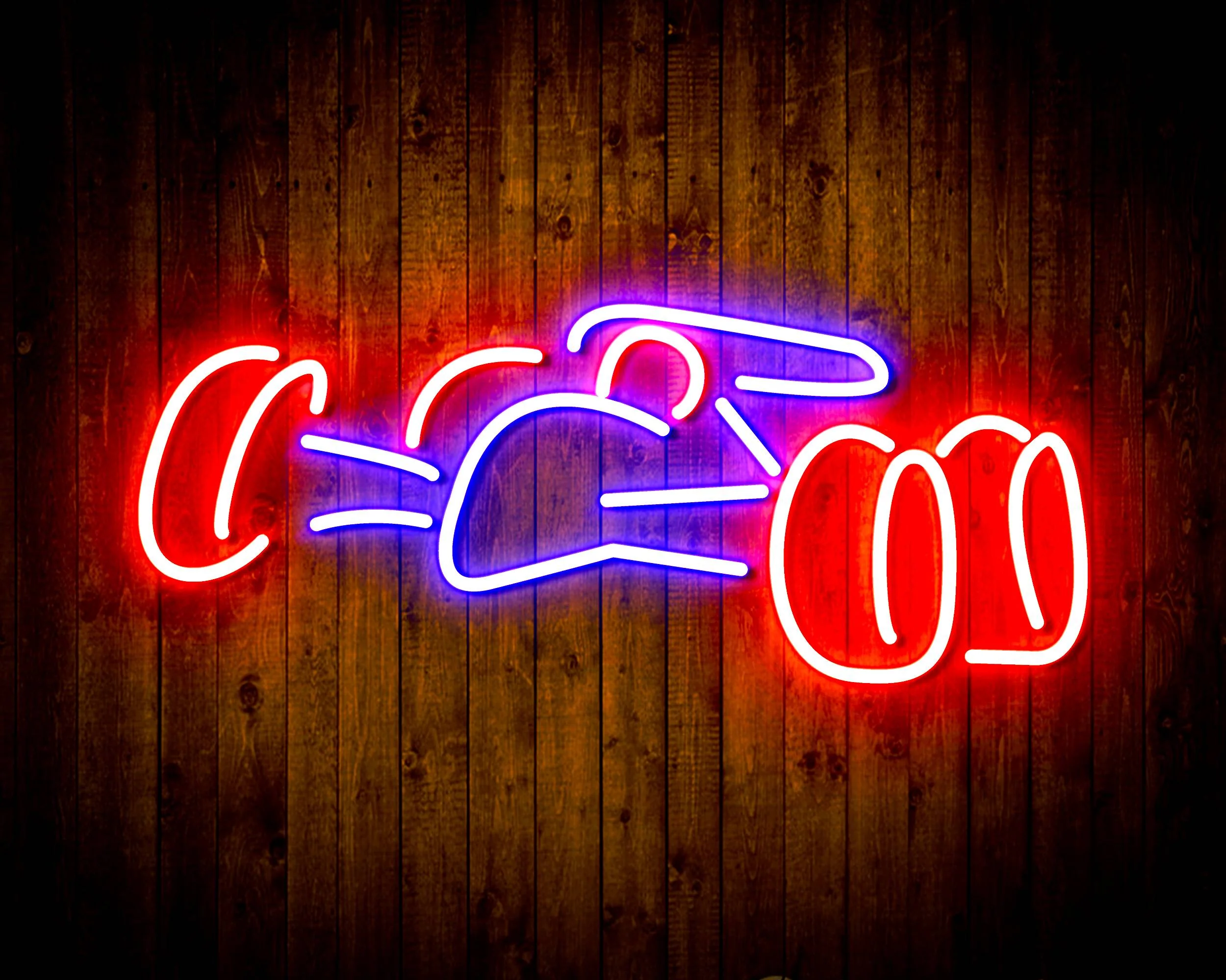 Race Car for Budweiser Handmade Neon Flex LED Sign - Image 3