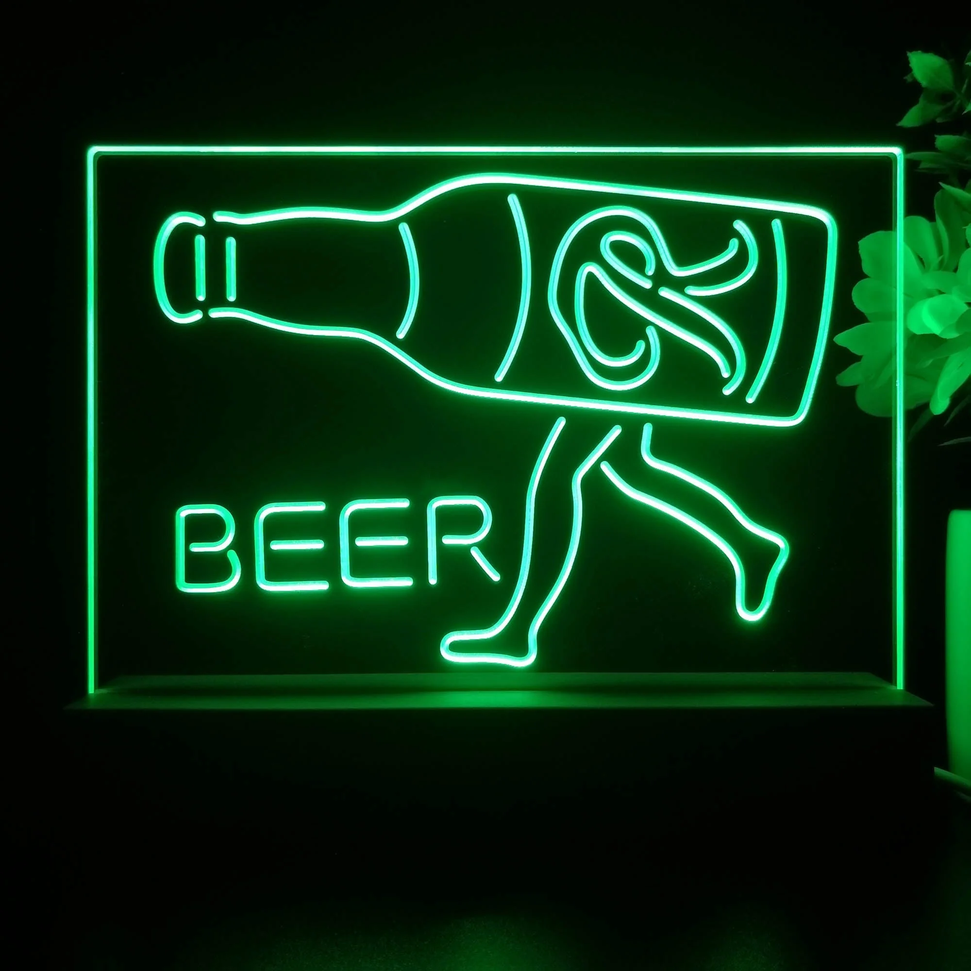 Rainier Beer Garage Man Cave Bar Neon Sign Pub Bar Lamp - Image 2
