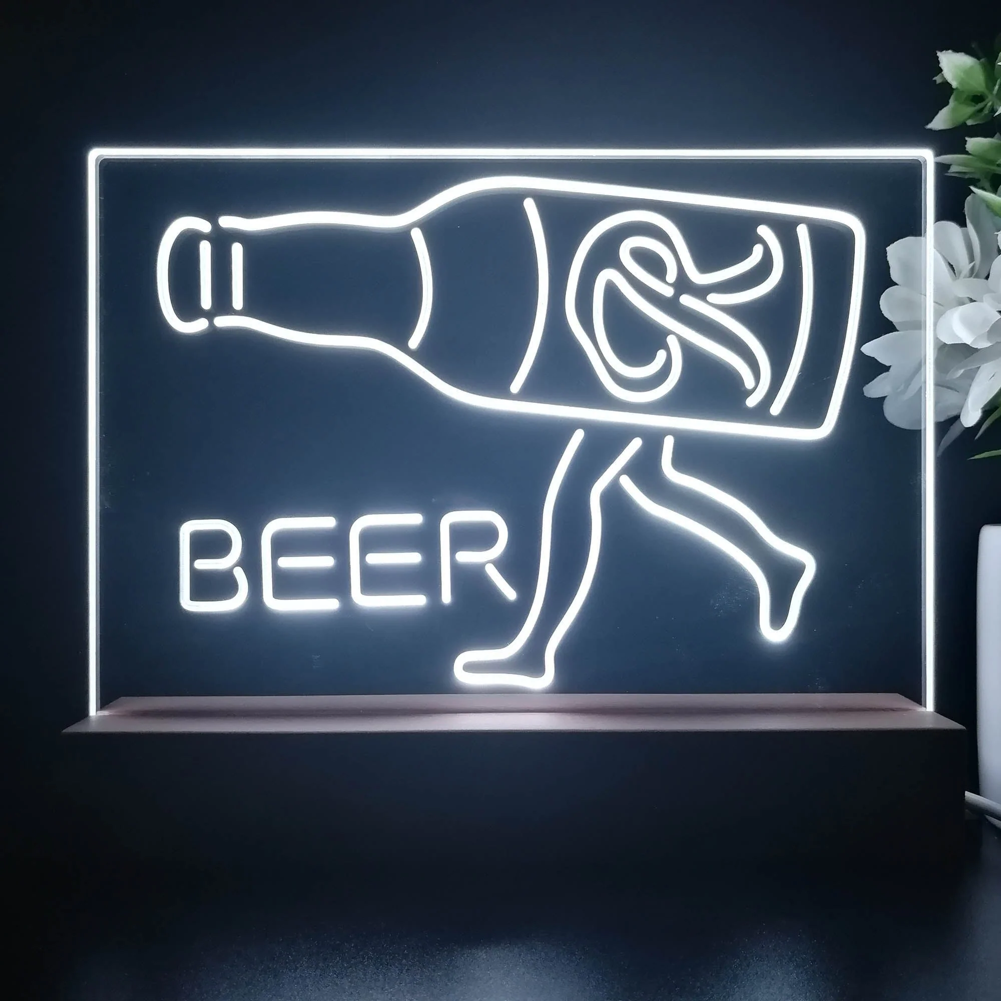 Rainier Beer Garage Man Cave Bar Neon Sign Pub Bar Lamp - Image 4