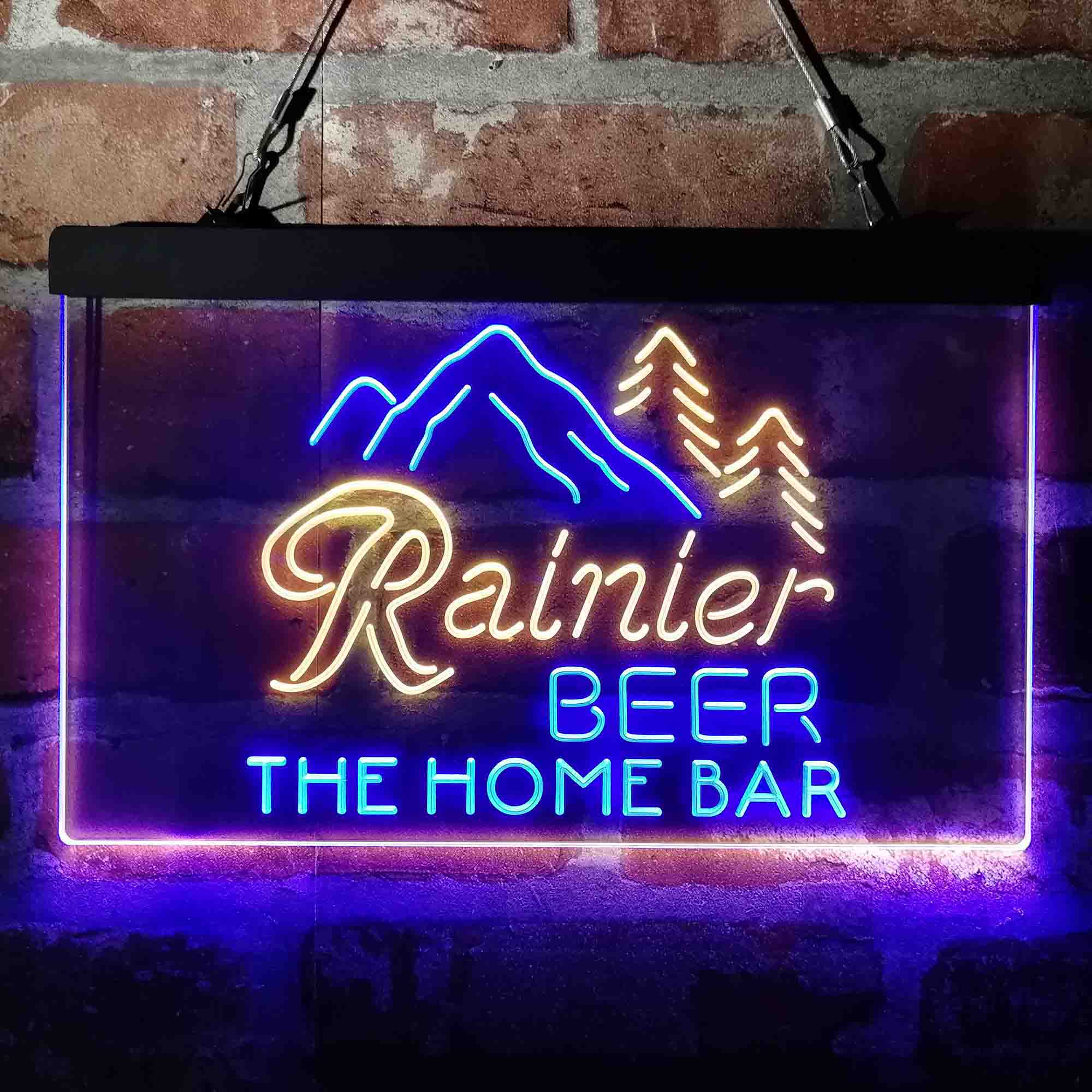 Personalized Rainier Beer Mountain Bar Neon-Like LED Sign - Image 9