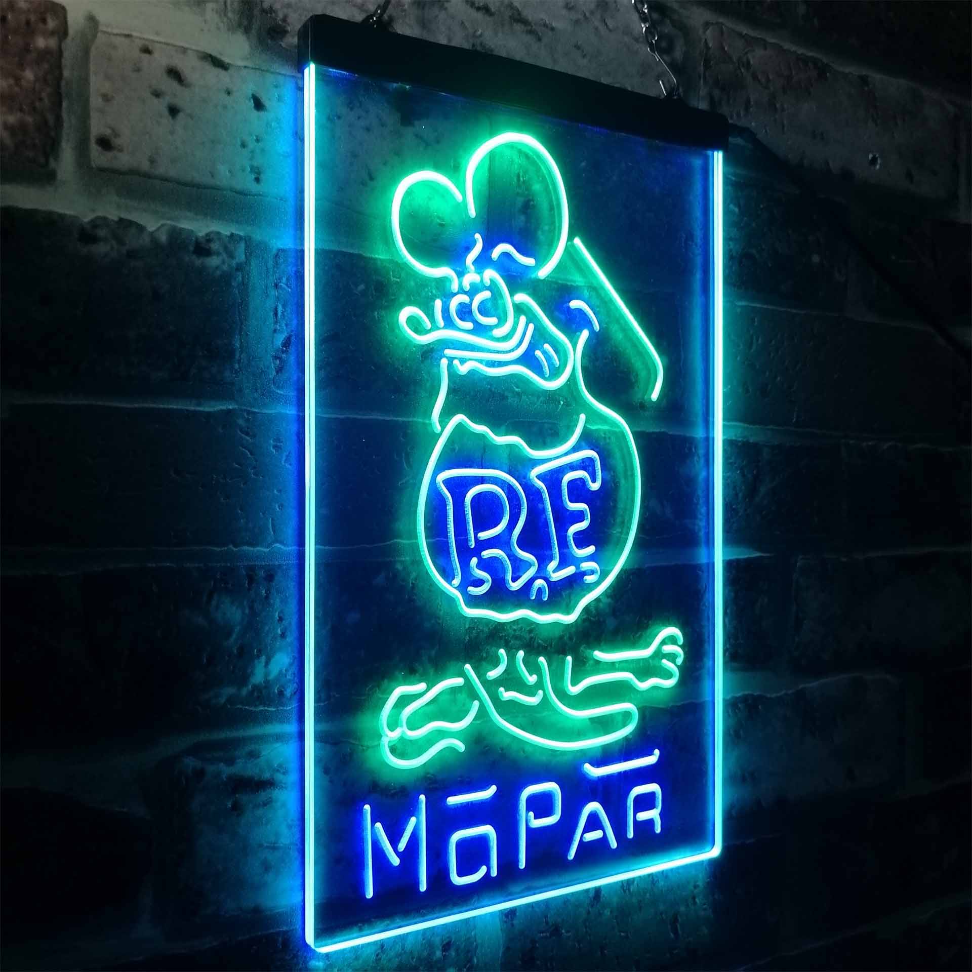 Rat Fink Retro RF Mopar Neon-Like LED Sign - Image 24