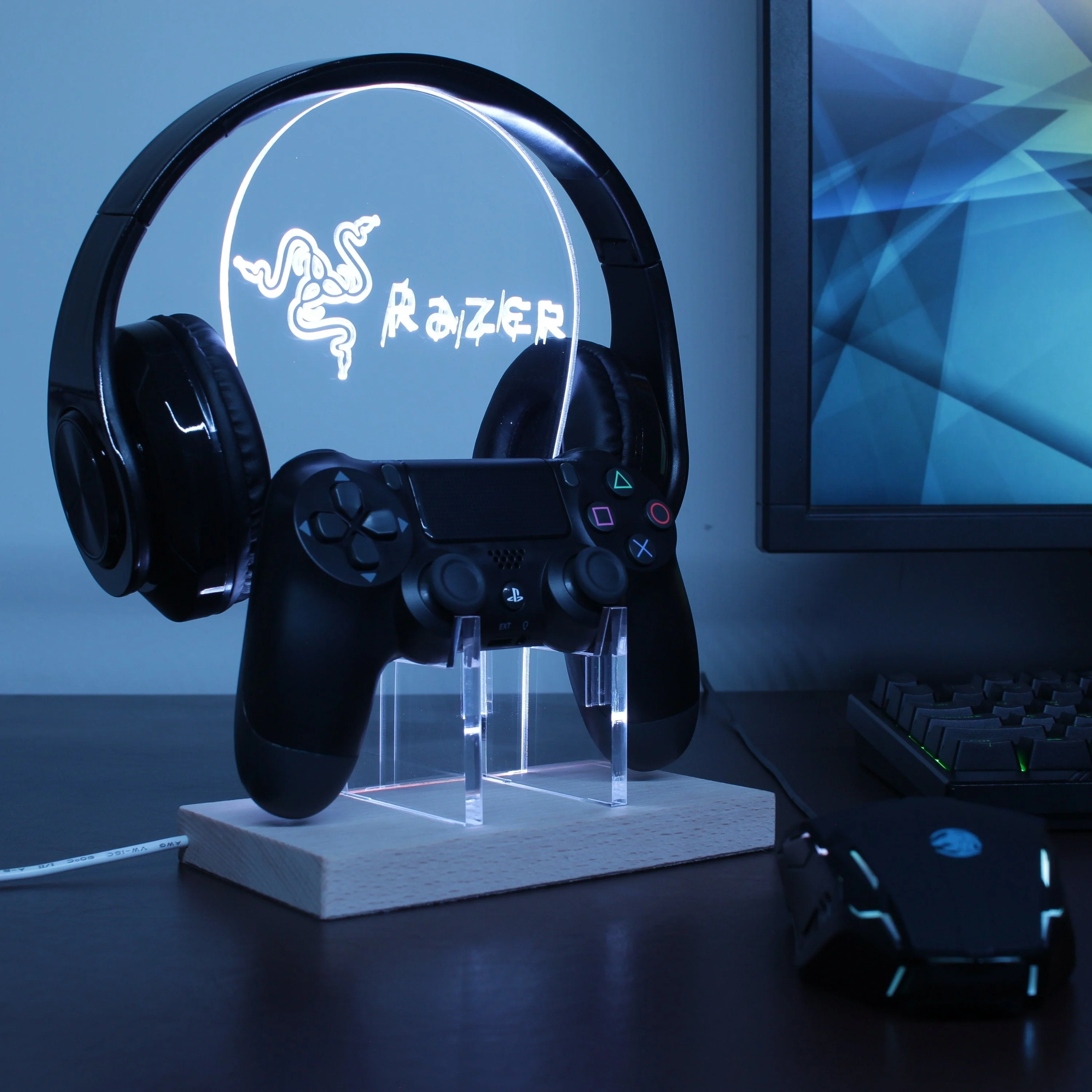 Razer LED Gaming Headset Controller Stand - Image 3