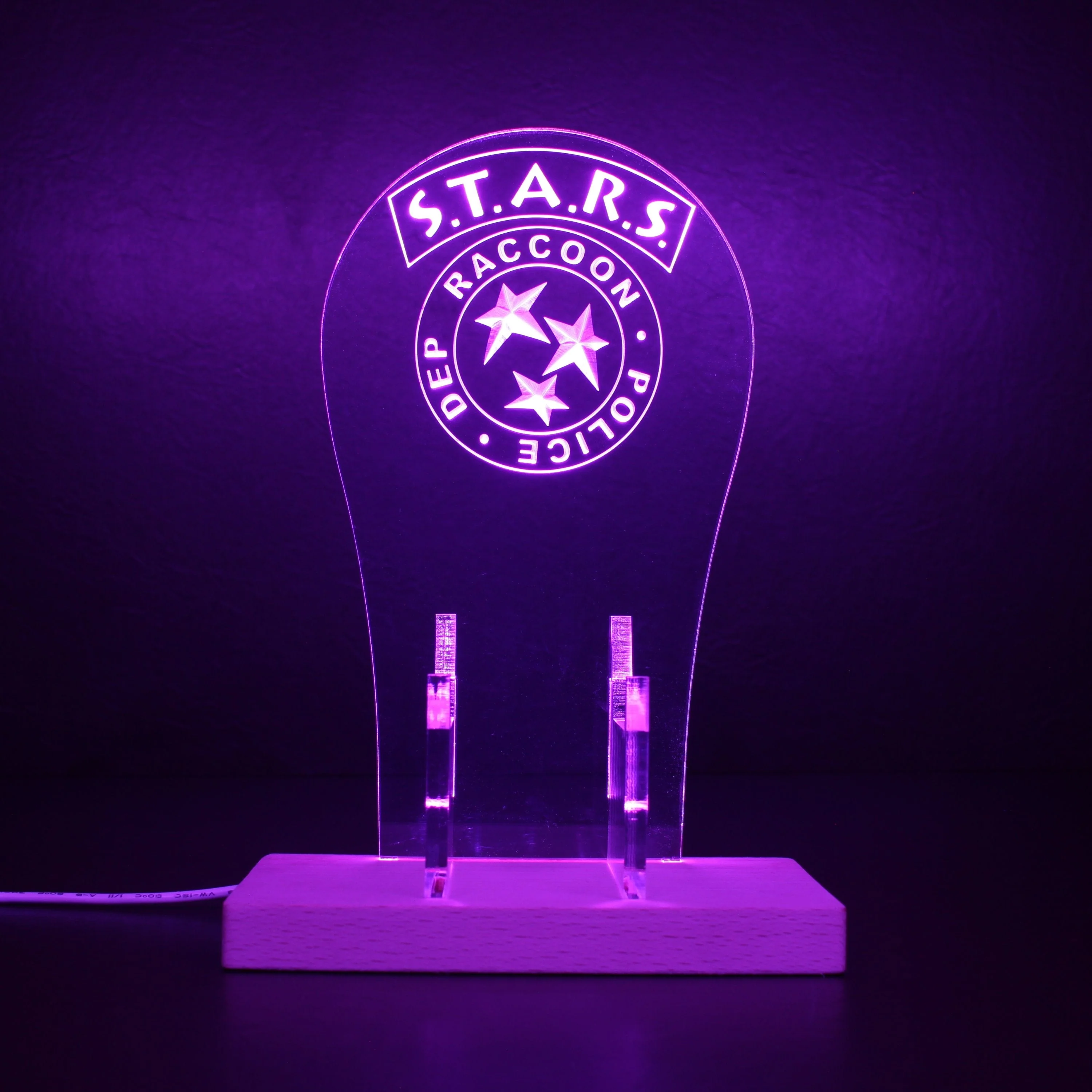 Resident Evil S.T.A.R.S Raccoon LED Gaming Headset Controller Stand - Image 5