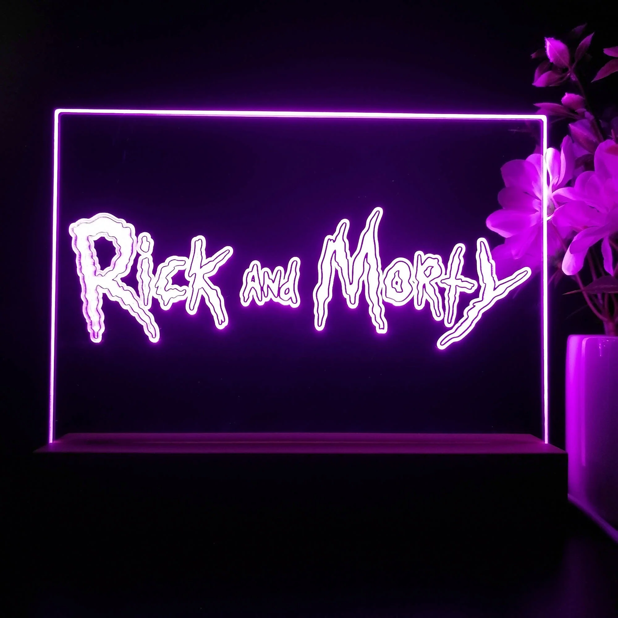 Rick And Morty Gift Neon Sign Game Room Lamp - Image 2