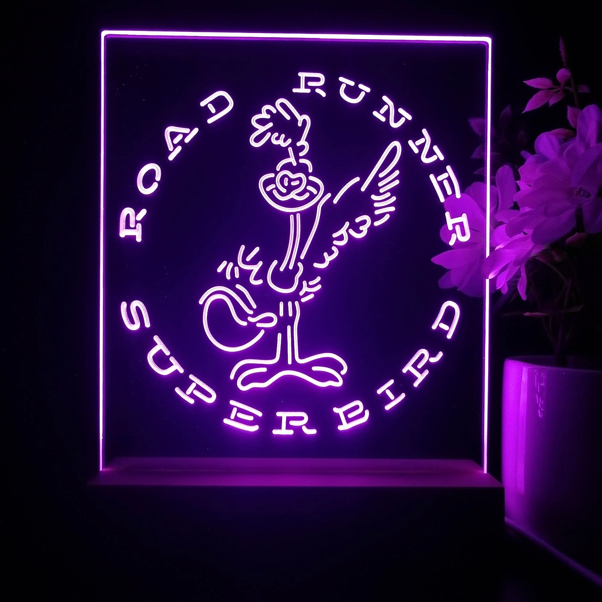 Road Runner Super Bird Car Auto 3D Illusion Night Light Desk Lamp - Image 2