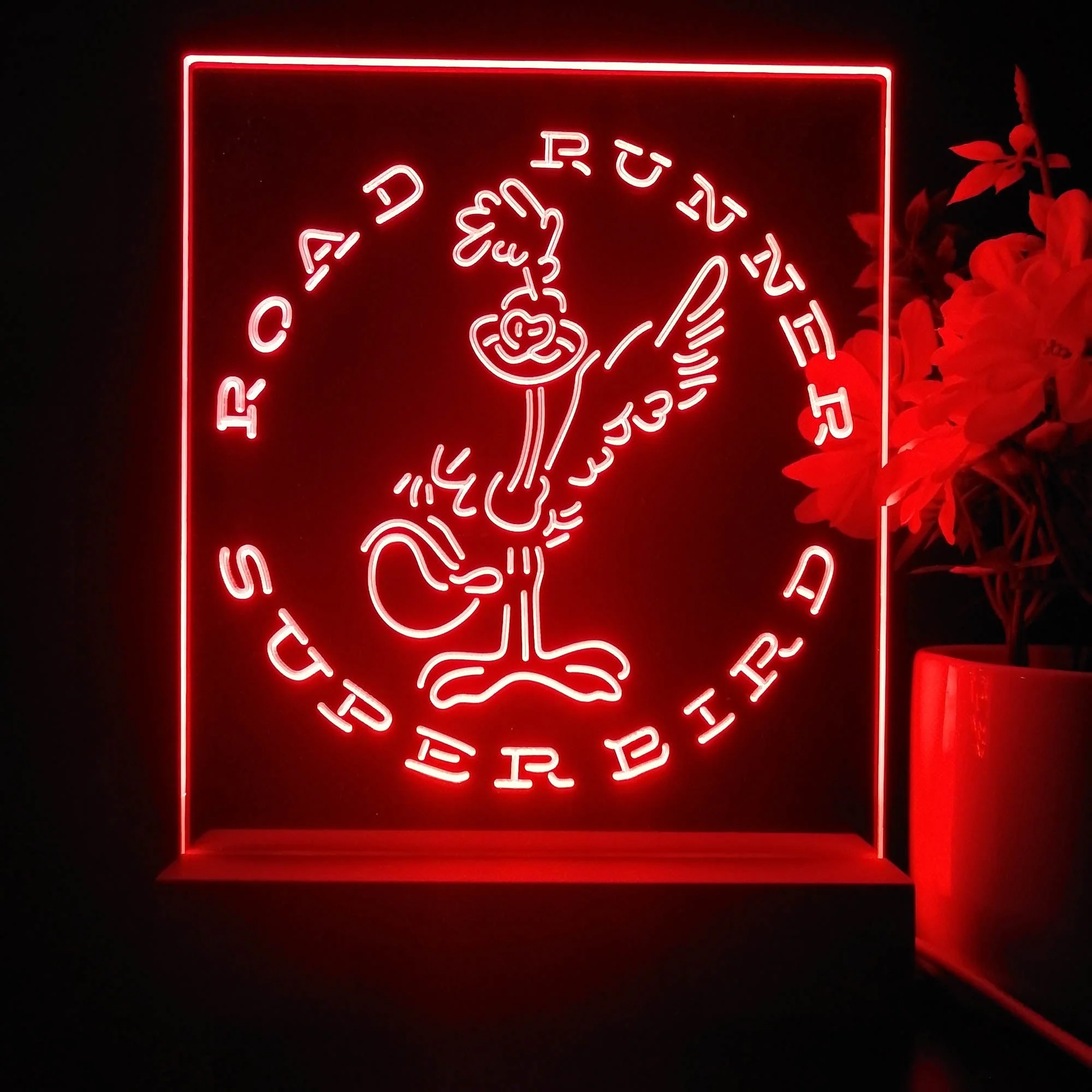 Road Runner Super Bird Car Auto 3D Illusion Night Light Desk Lamp - Image 3