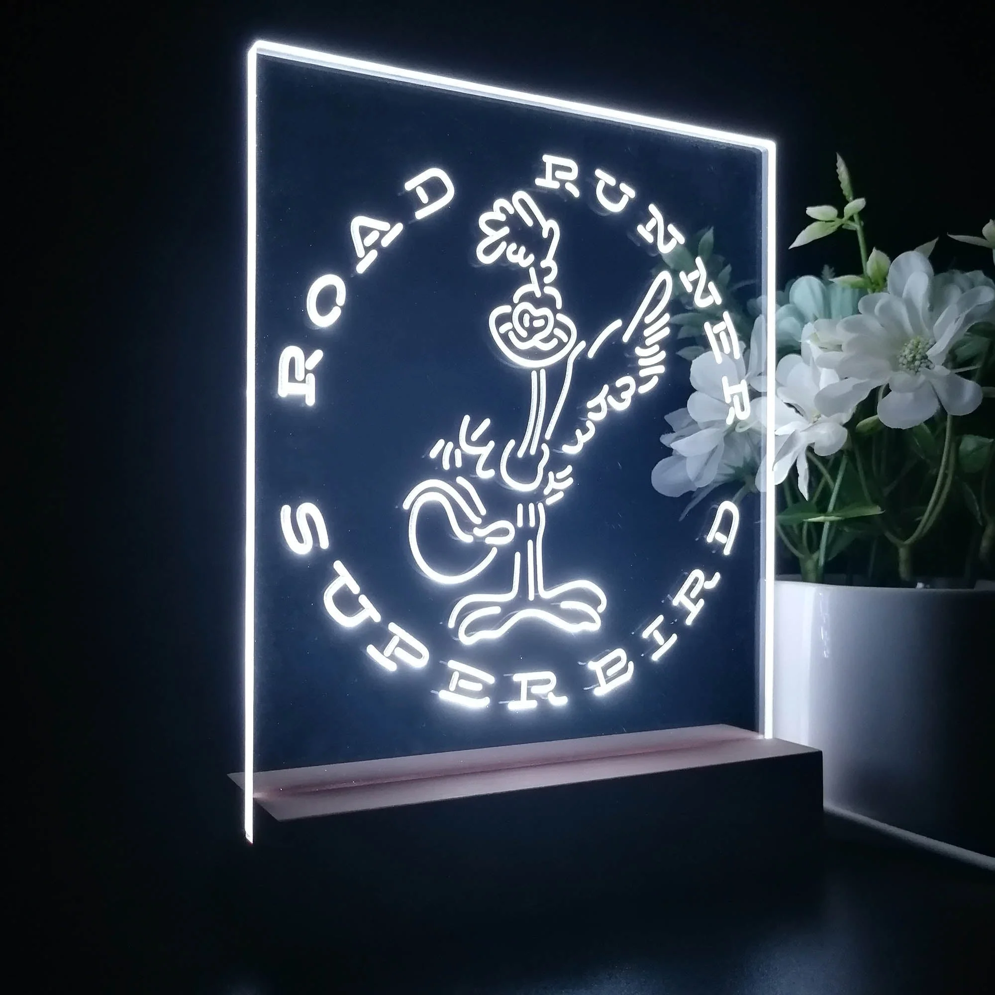 Road Runner Super Bird Car Auto 3D Illusion Night Light Desk Lamp - Image 6