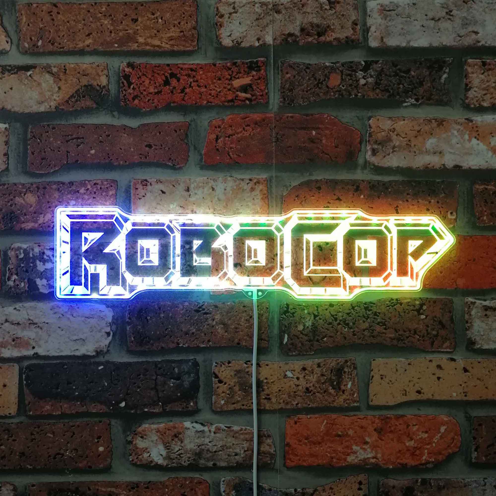Robocop Logo Neon Neon LED Sign with Dynamic RGB Colors
