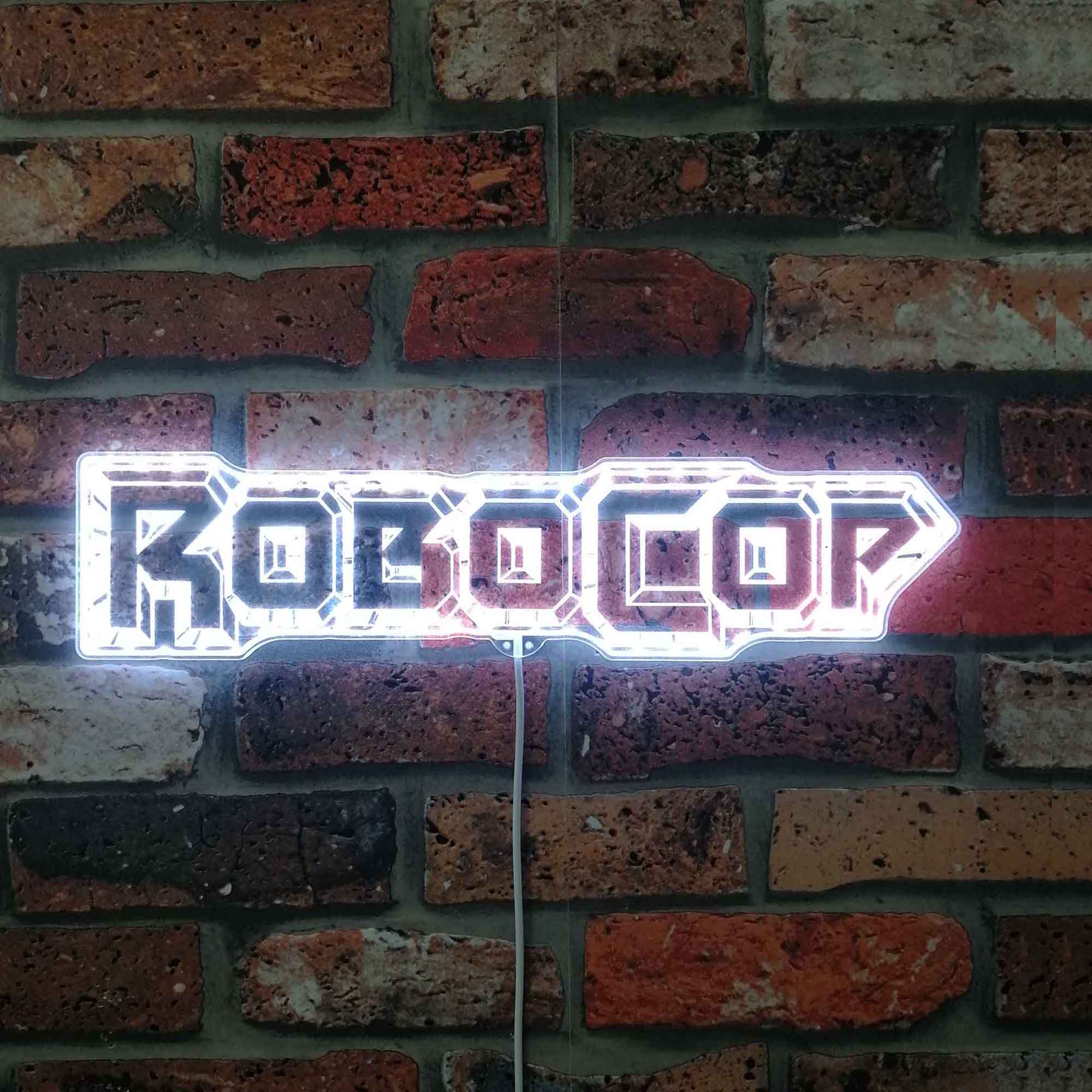 Robocop Logo Neon Neon LED Sign with Dynamic RGB Colors - Image 5