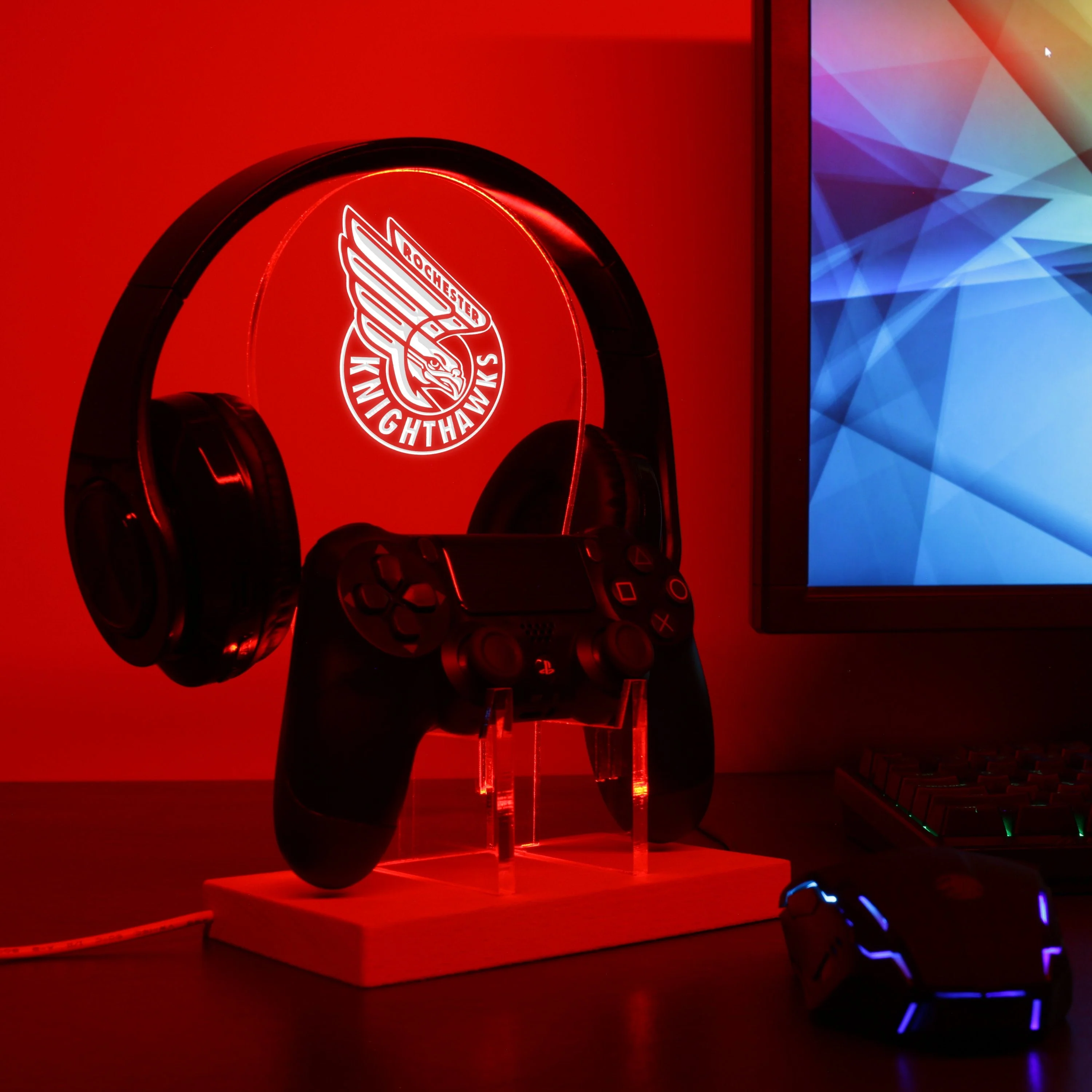 Rochester Knighthawks LED Gaming Headset Controller Stand - Image 3