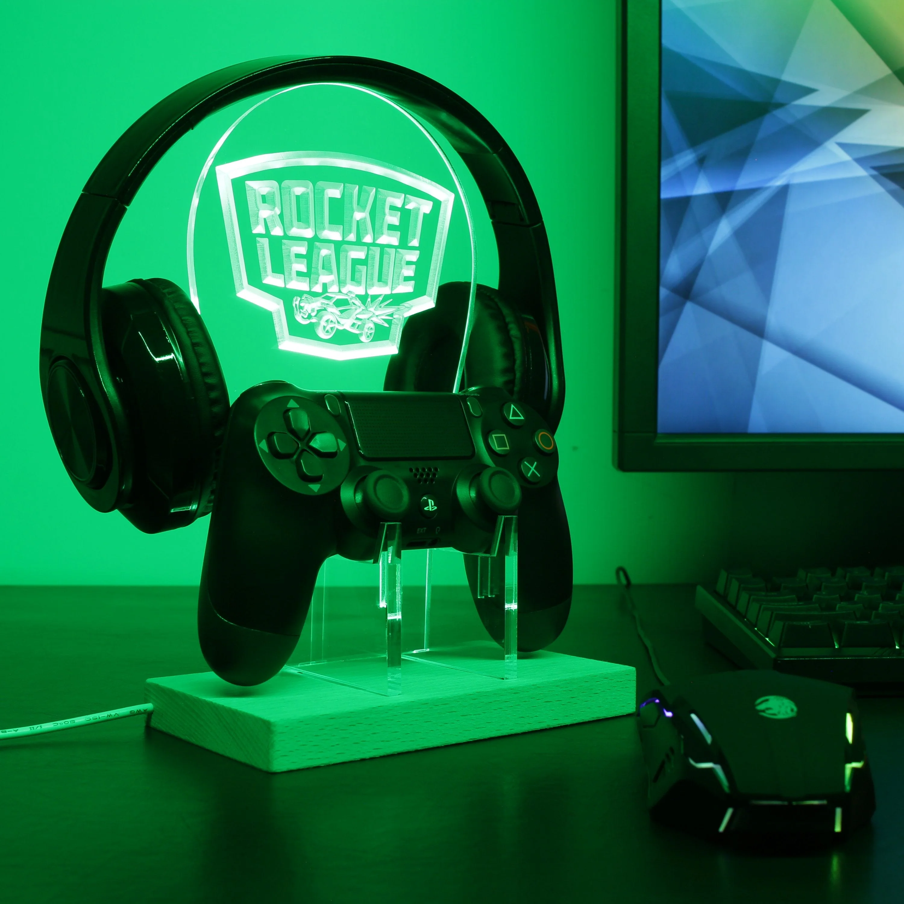 Rocket League LED Gaming Headset Controller Stand