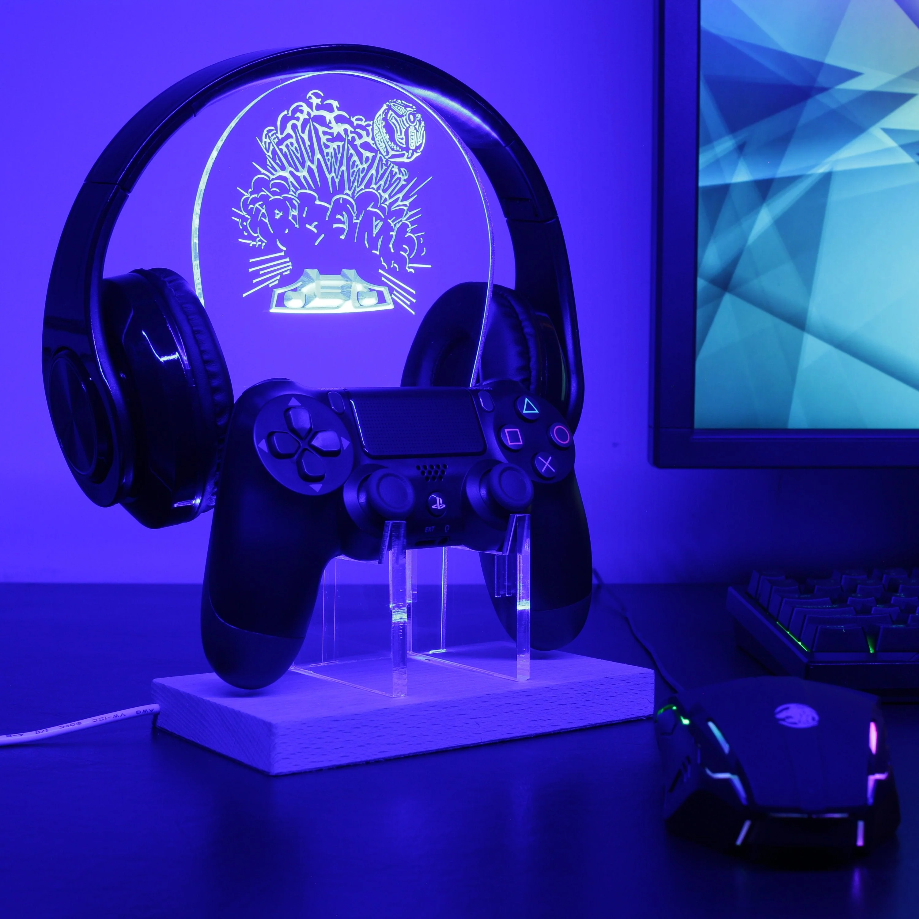 Rocket League LED Gaming Headset Controller Stand - Image 2