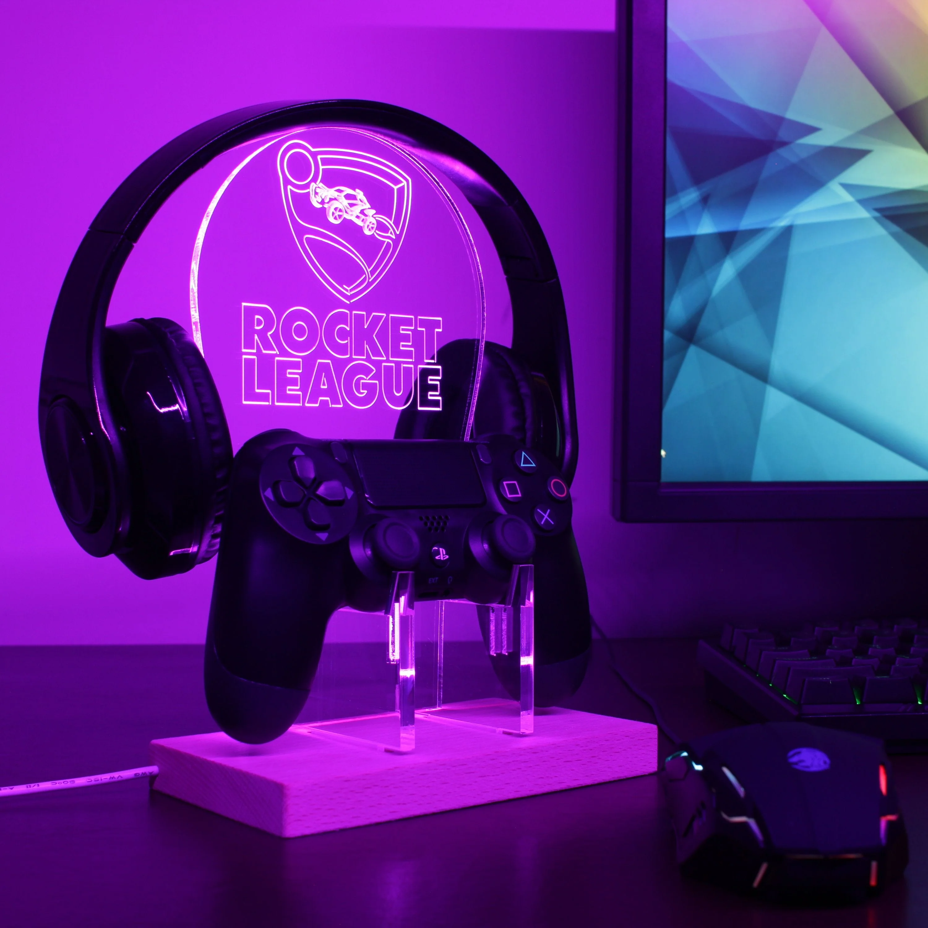 Rocket League LED Gaming Headset Controller Stand - Image 3