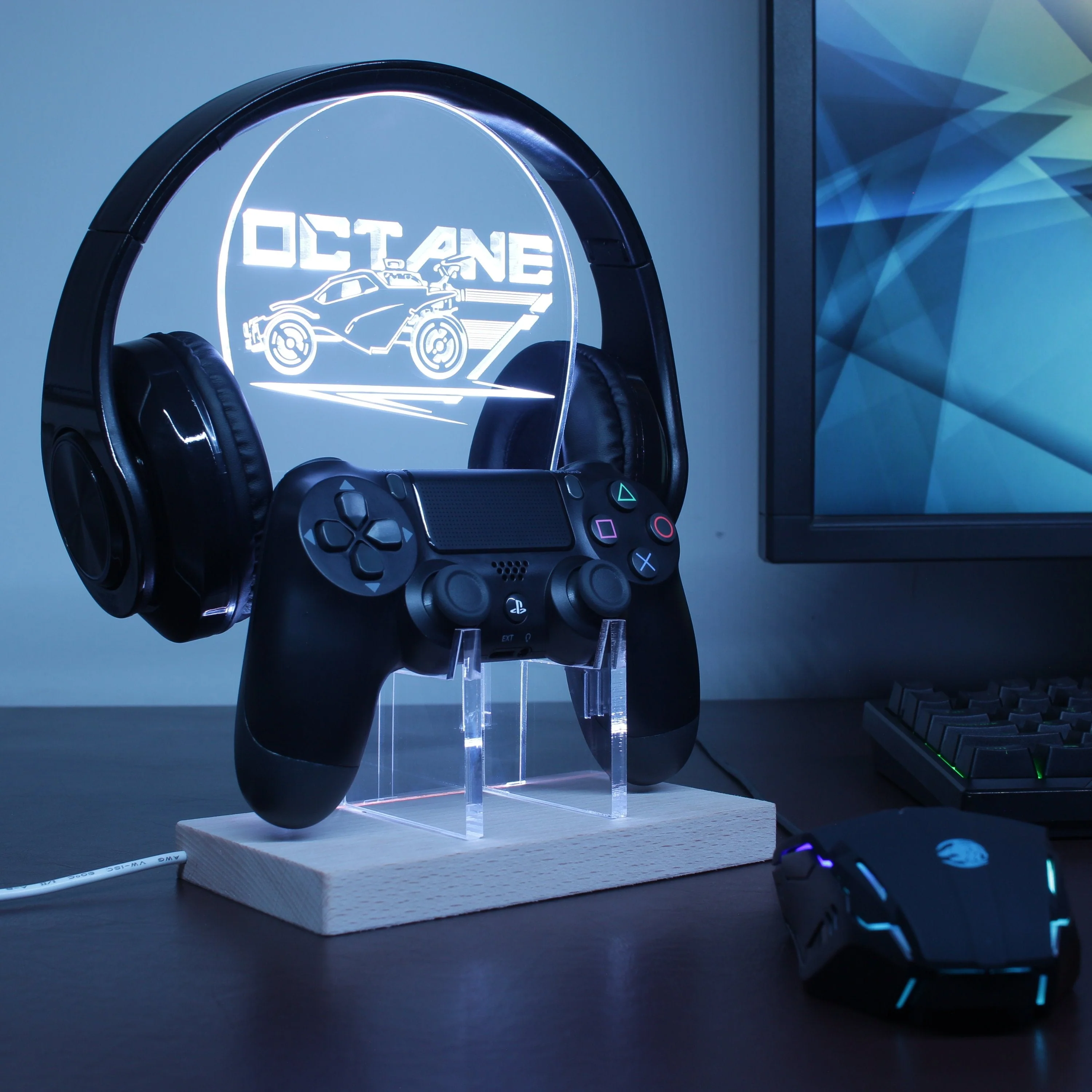 Rocket League Octane LED Gaming Headset Controller Stand - Image 4