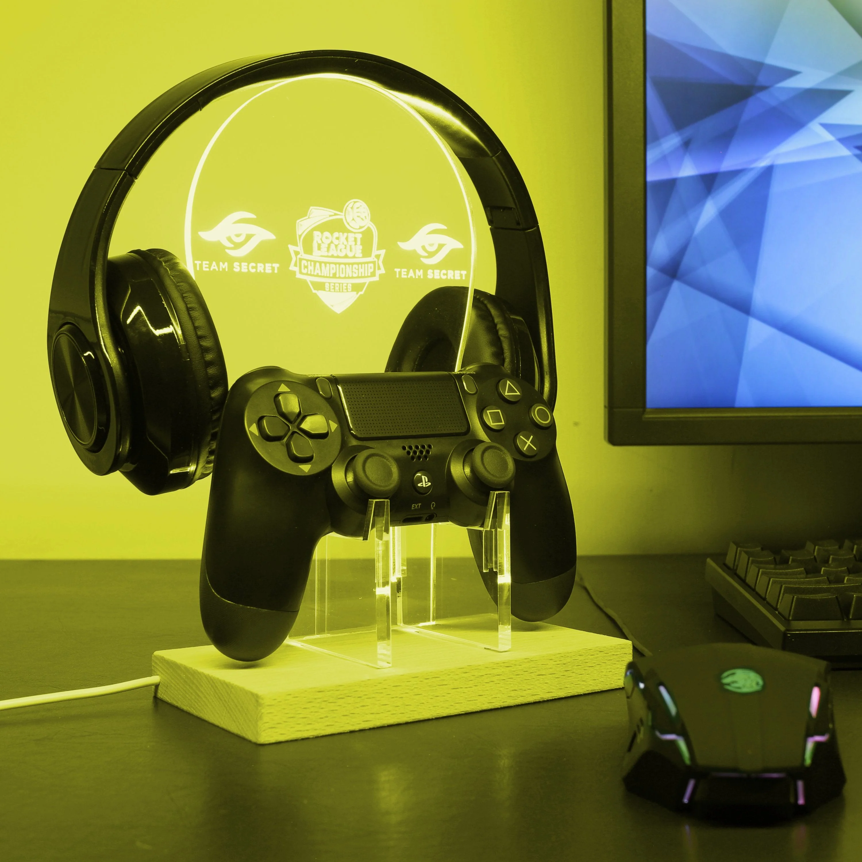 Rocket League Team Secret LED Gaming Headset Controller Stand - Image 4