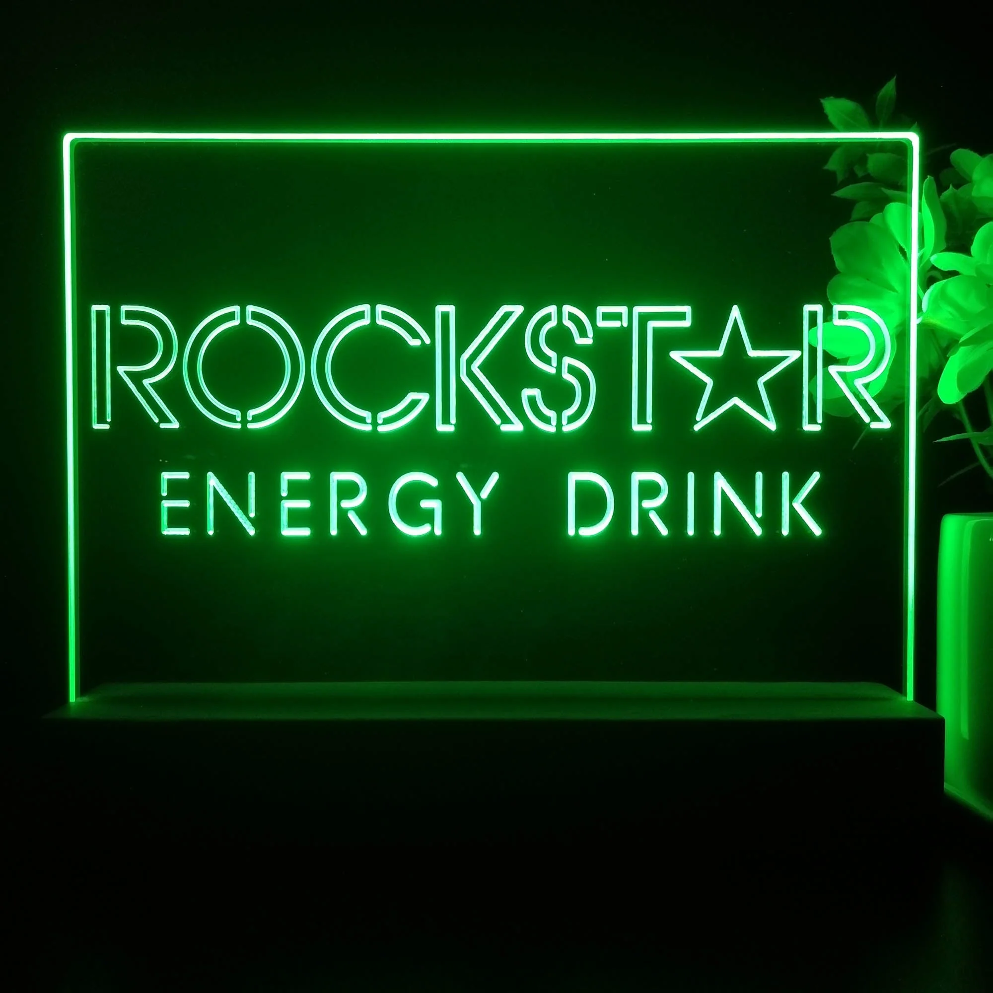 Rockstar Energy Drink Neon Sign Pub Bar Decor Lamp - Image 3