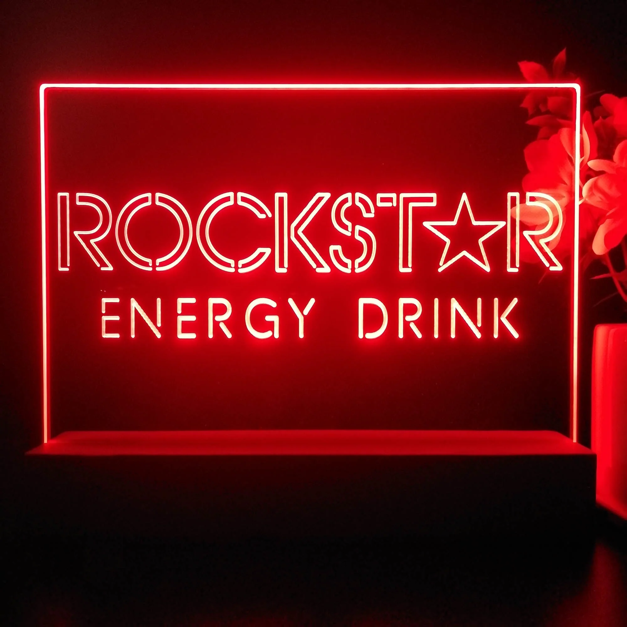 Rockstar Energy Drink Neon Sign Pub Bar Decor Lamp - Image 4