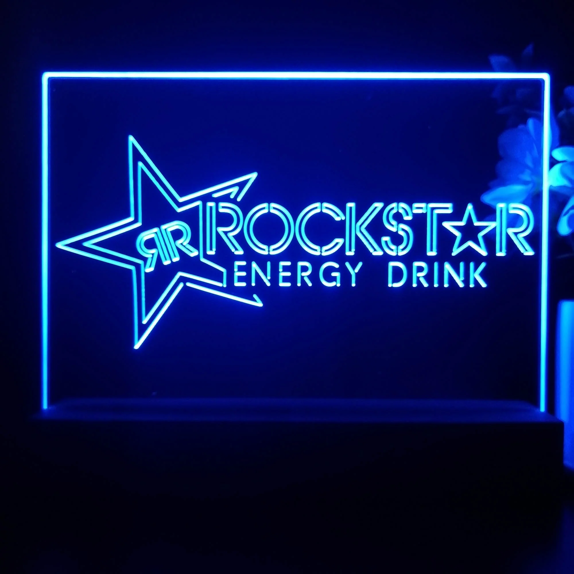 Rockstar US Beverages Star Neon Sign Pub Bar Decor Lamp - Image 2