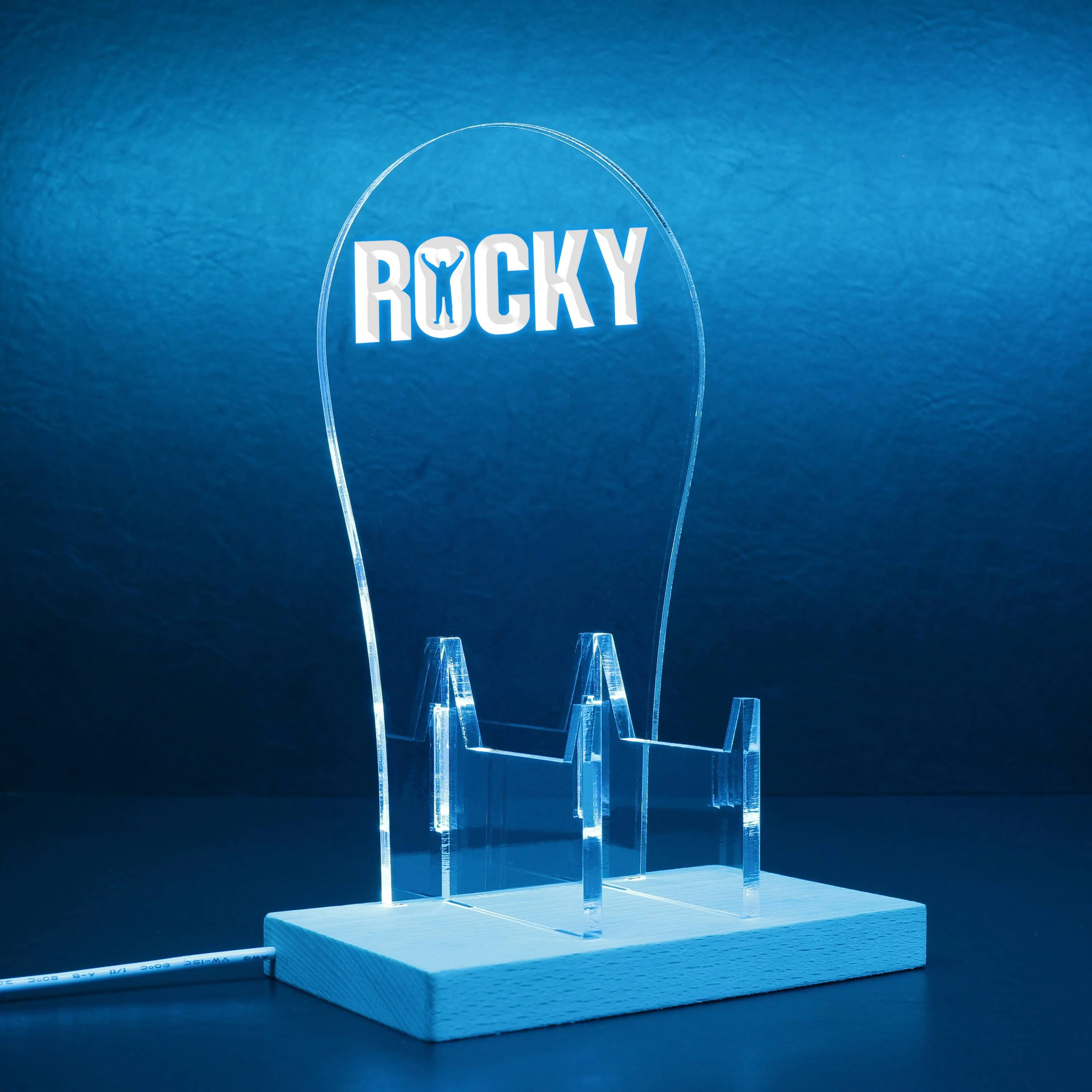 Rocky Bar Pub Beer Light Sign RGB LED Gaming Headset Controller Stand - Image 7