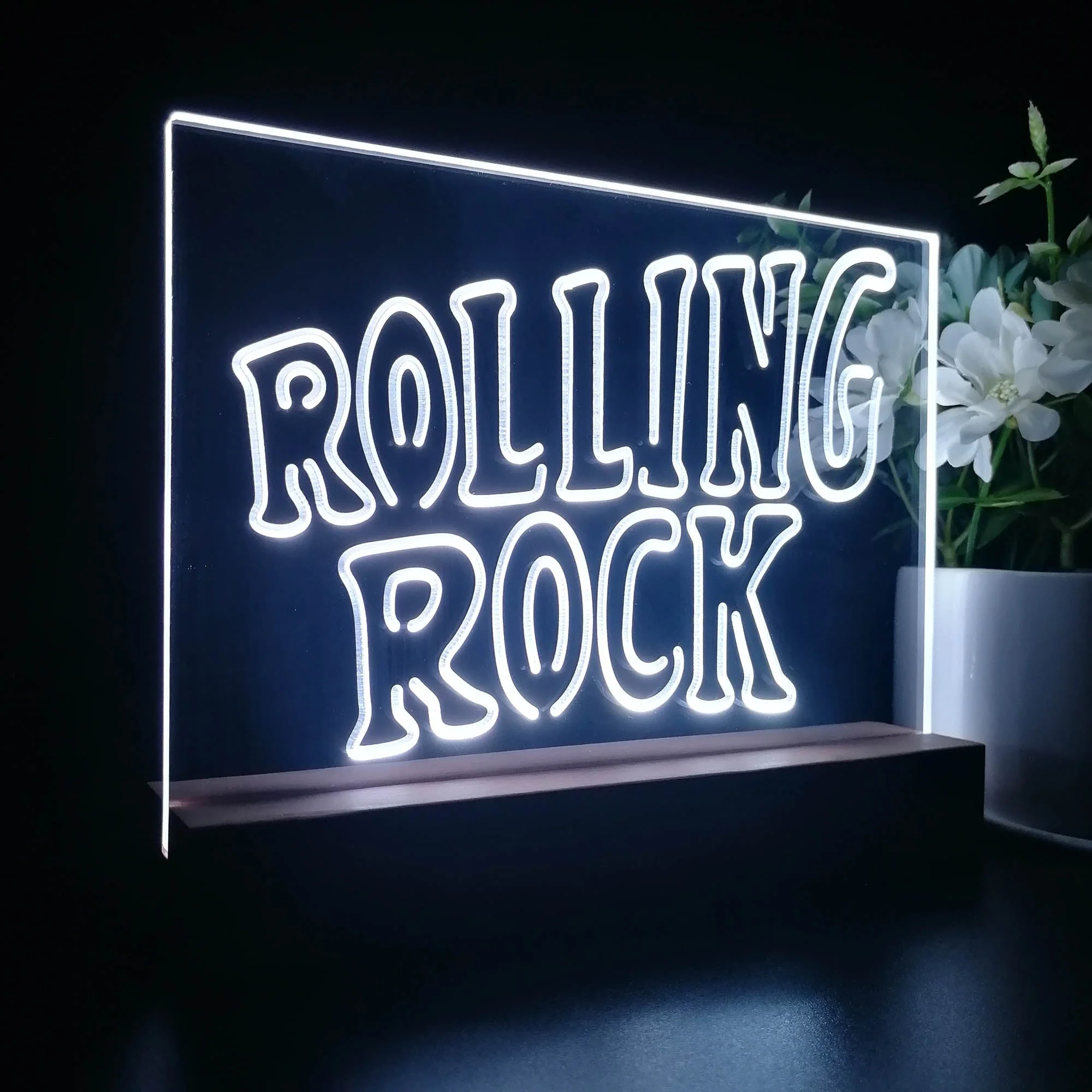 Rolling Rock Music 3D Illusion Night Light Desk Lamp - Image 5