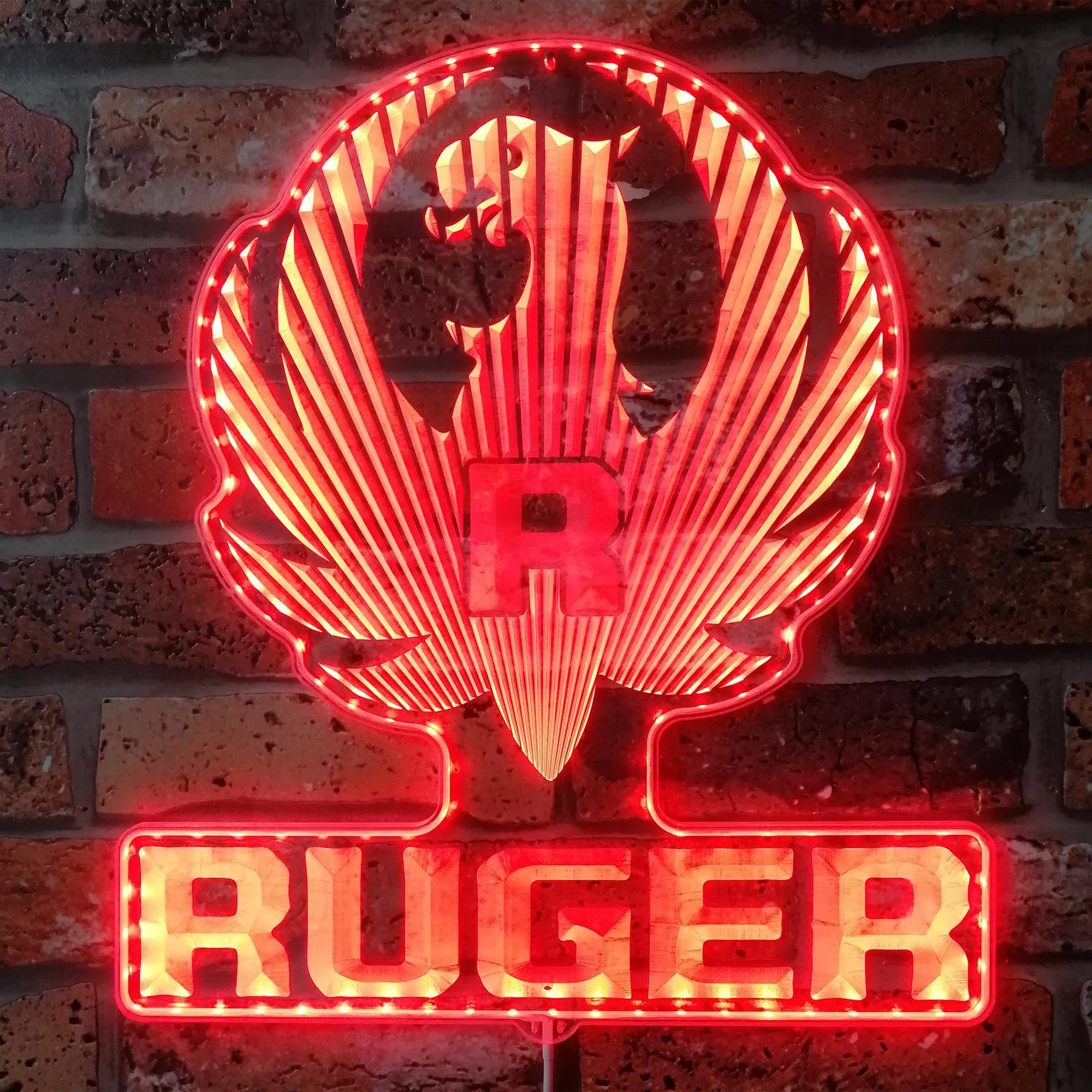 Ruger Neon LED Sign with Dynamic RGB Colors - Image 3
