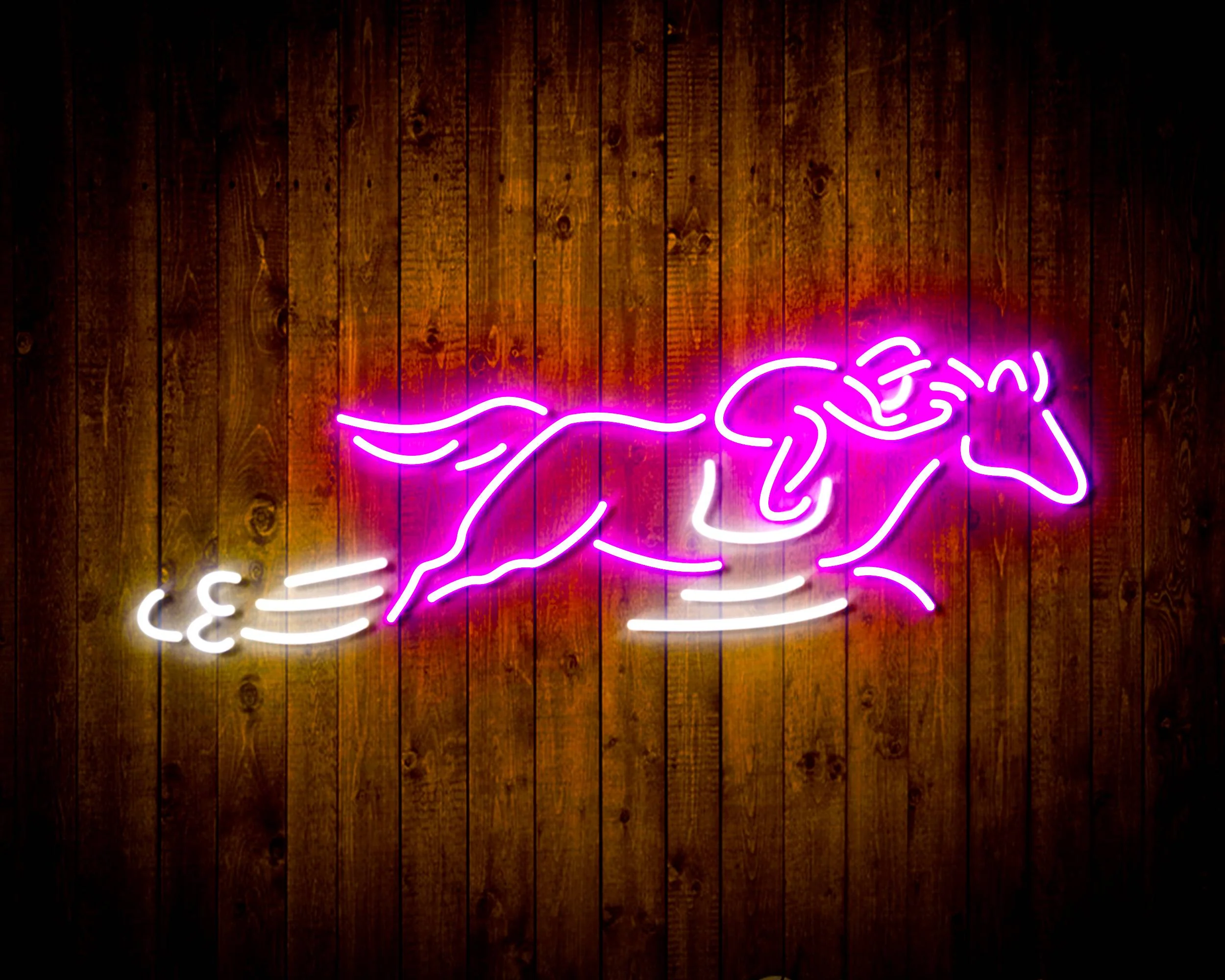 Bud light Running Horse Handmade Neon Flex LED Sign - Image 12