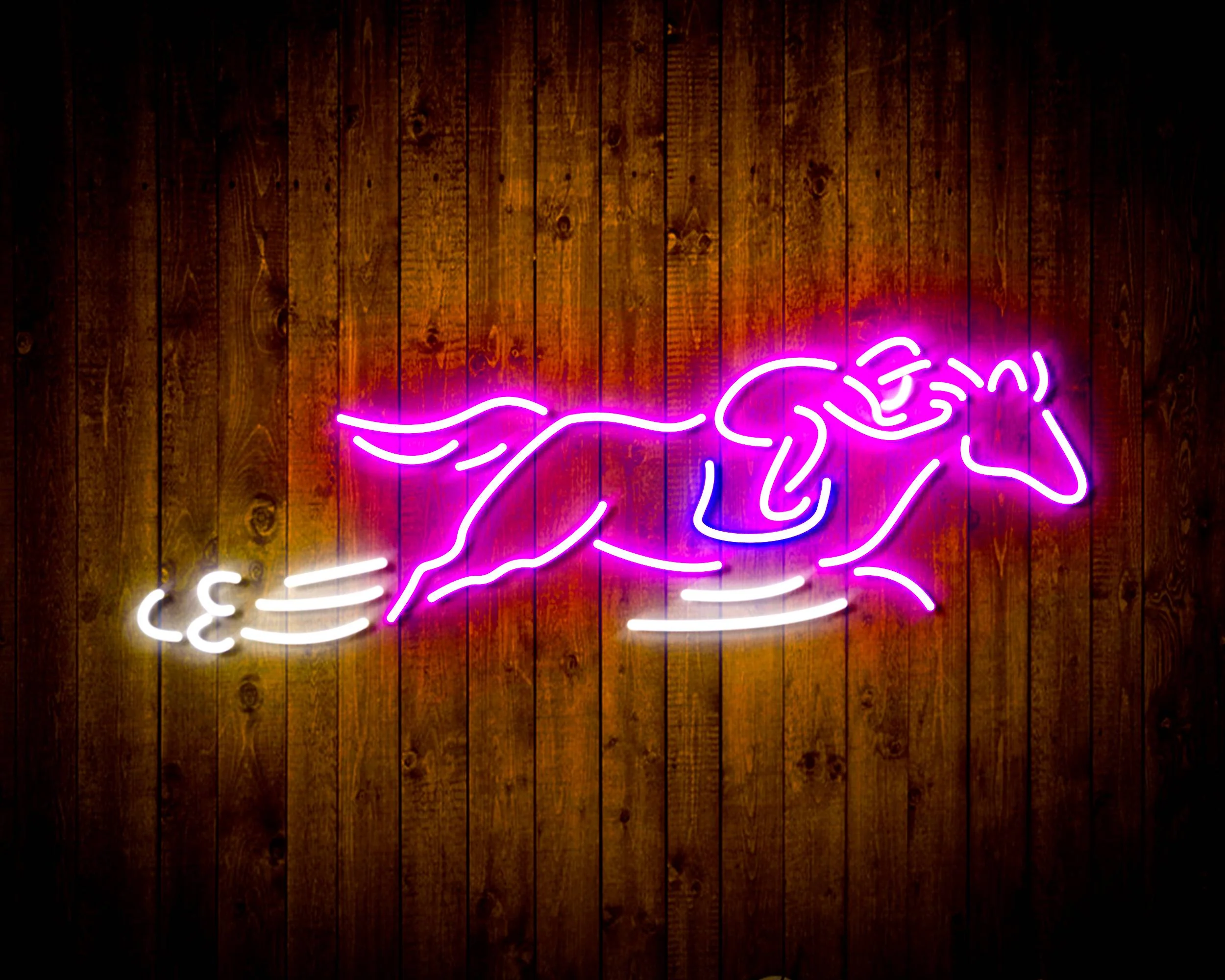 Bud light Running Horse Handmade Neon Flex LED Sign - Image 5