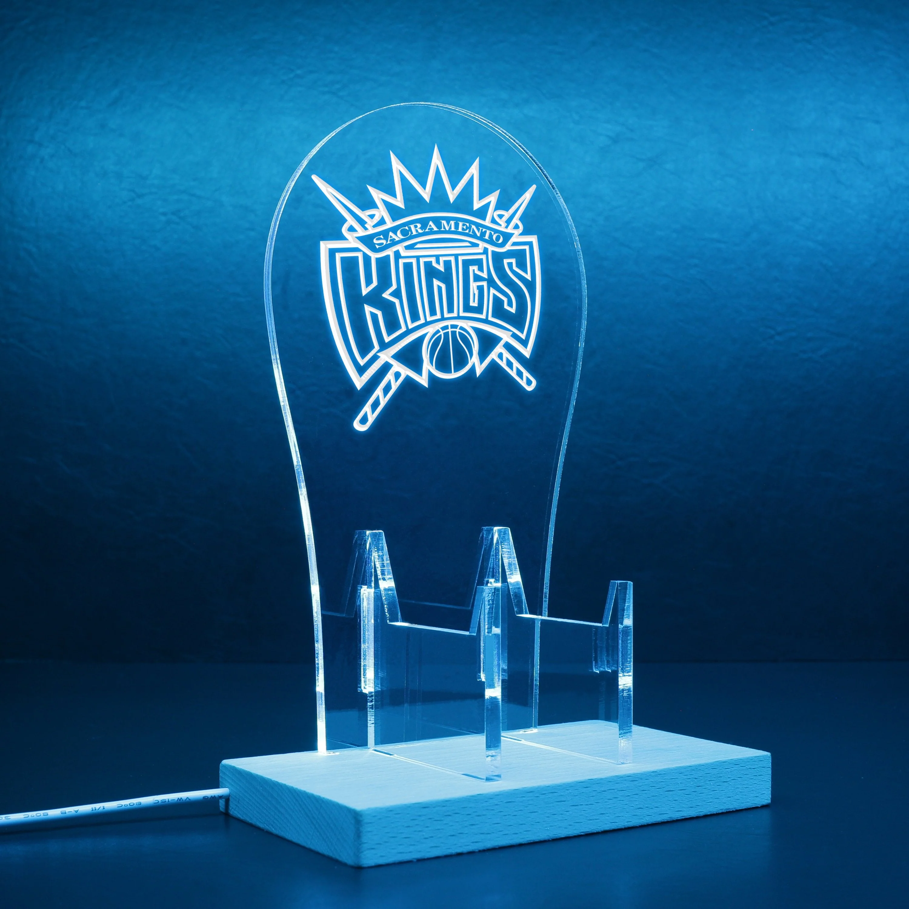 Sacramento Kings LED Gaming Headset Controller Stand - Image 8