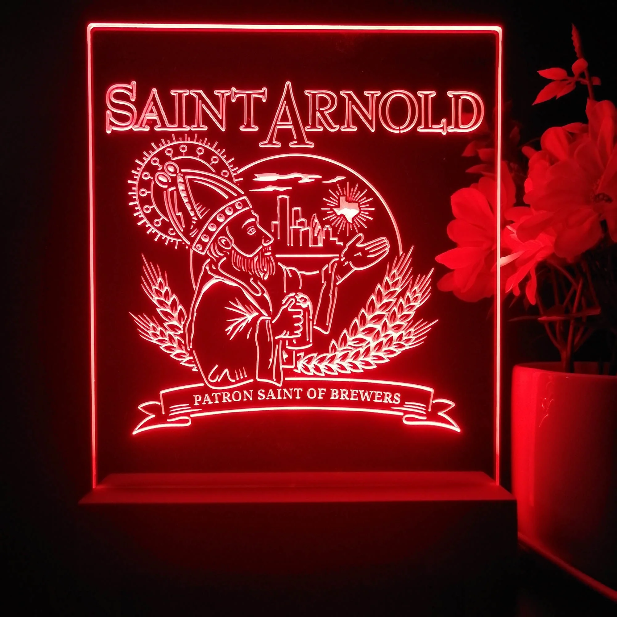 Saint Arnold Brewing Co. 3D Illusion Night Light Desk Lamp - Image 3