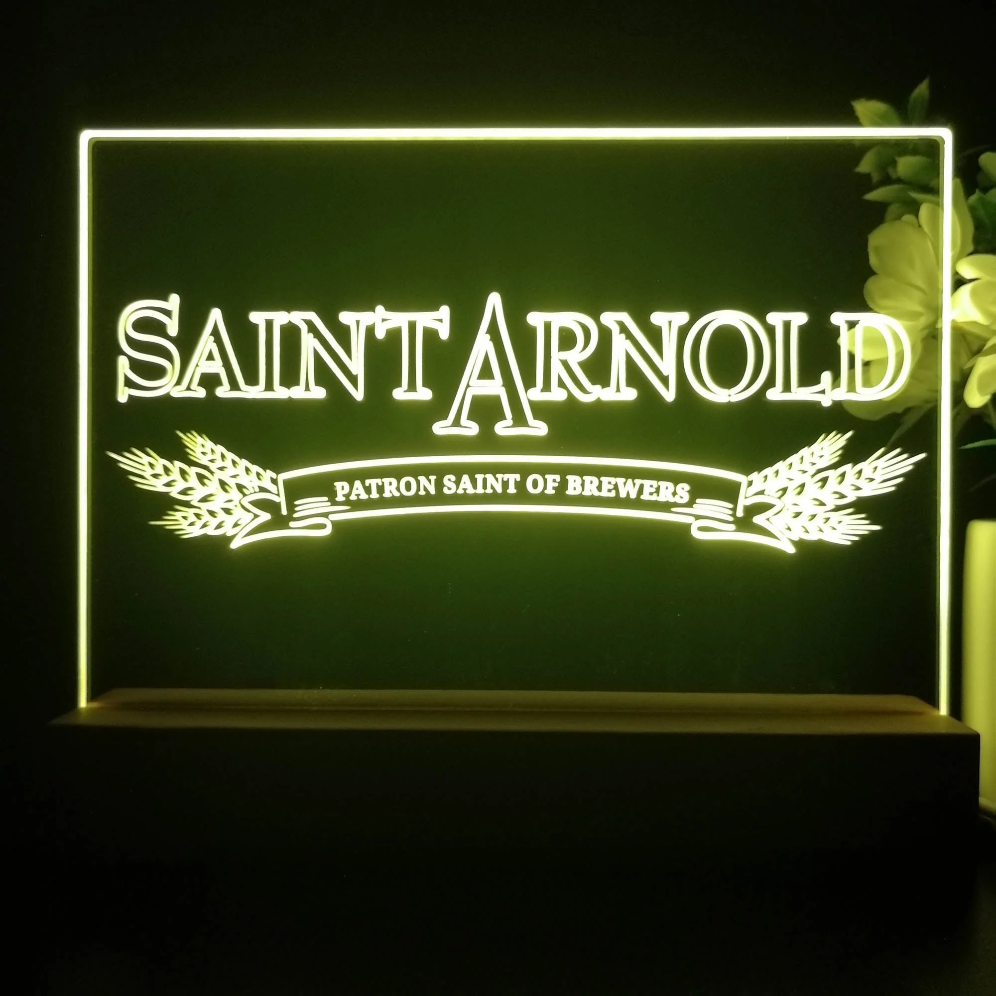 Saint Arnold Brewing Company Neon Sign Pub Bar Decor Lamp - Image 3