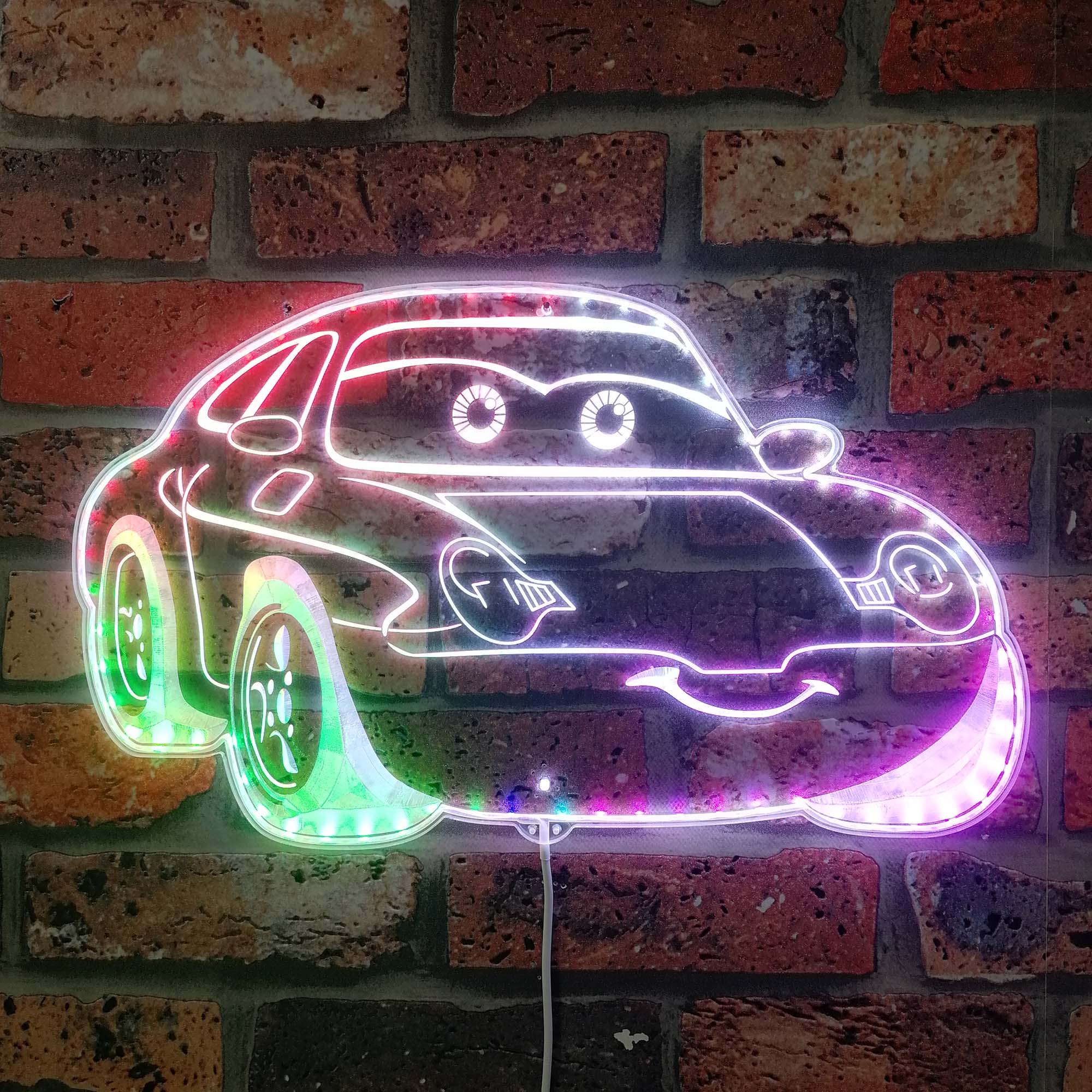 Sally McQueen Cartoon Neon LED Sign with Dynamic RGB Colors