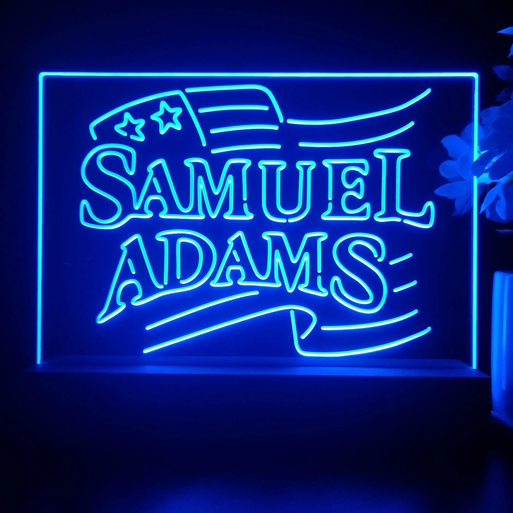 Samuels Adams Beer Neon Sign Pub Bar Lamp - Image 3