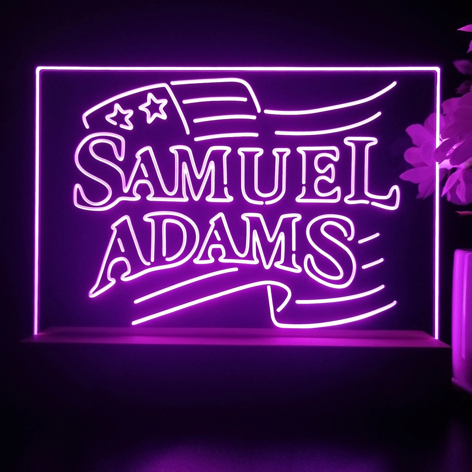 Samuels Adams Beer Neon Sign Pub Bar Lamp - Image 4
