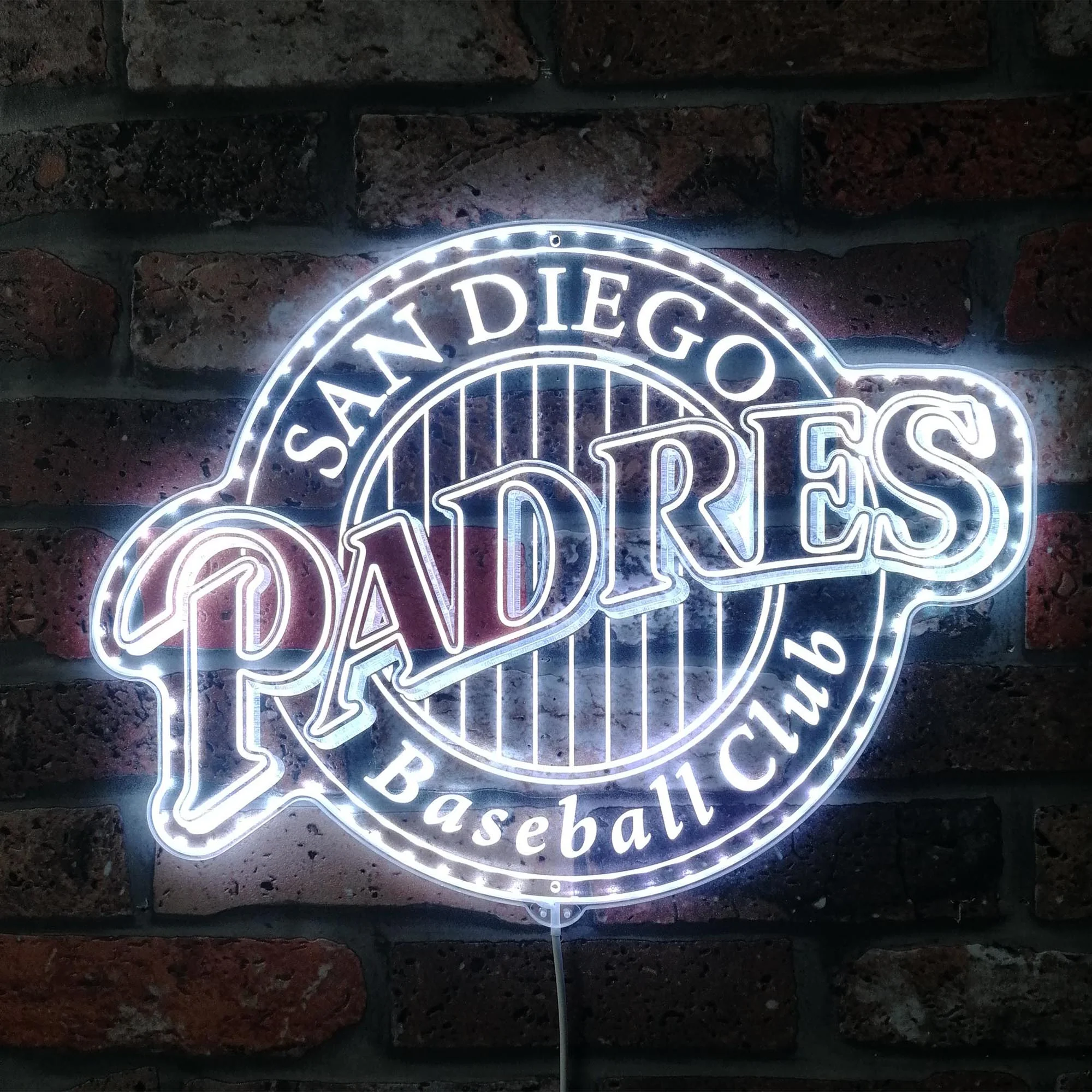 San diego Padres Neon LED Sign with Dynamic RGB Colors - Image 5