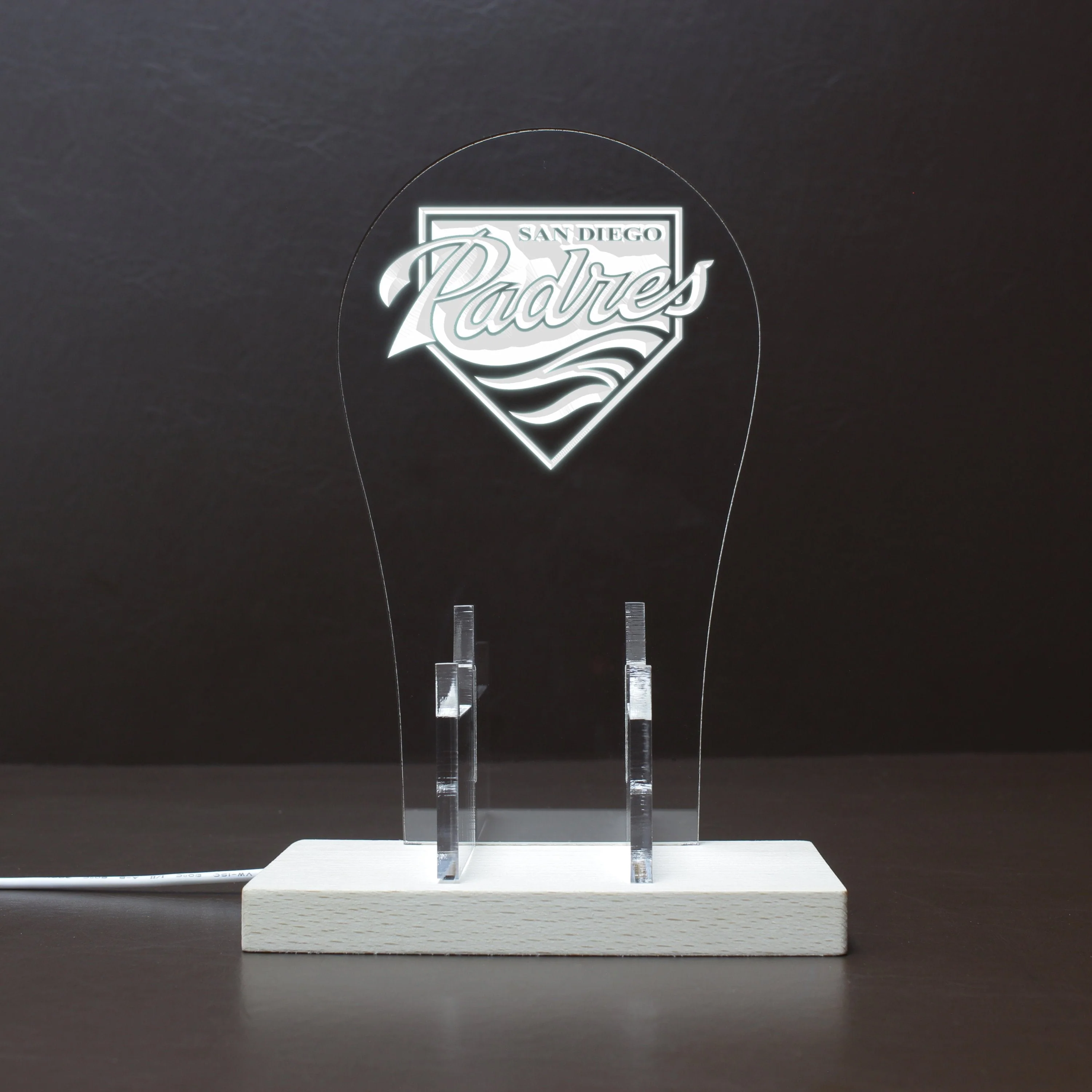 San Diego Padres LED Gaming Headset Controller Stand - Image 10