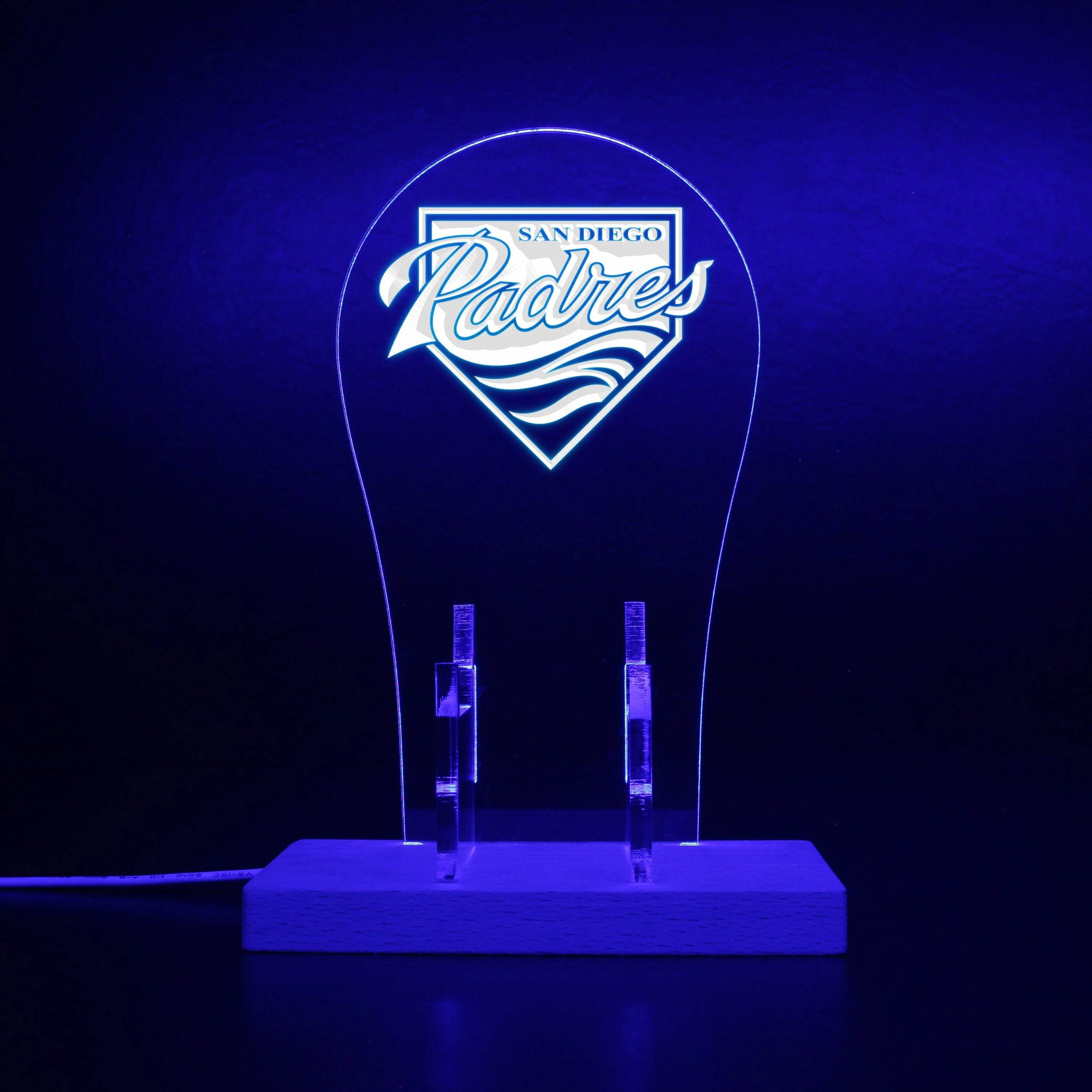 San Diego Padres LED Gaming Headset Controller Stand - Image 7