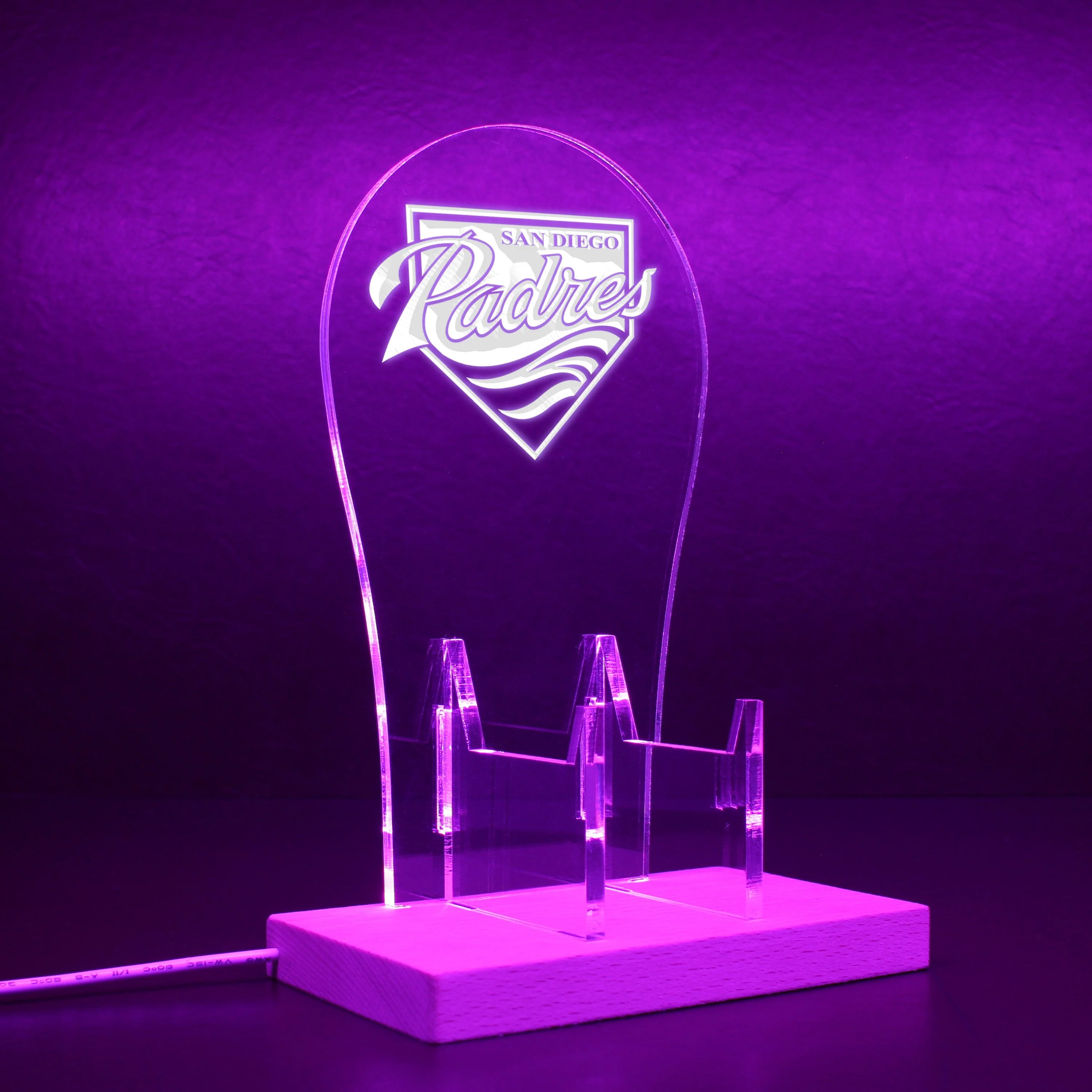 San Diego Padres LED Gaming Headset Controller Stand - Image 8